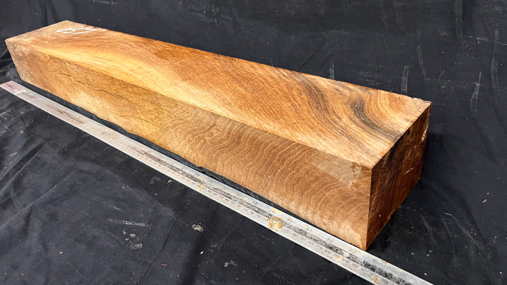 Brown oak fire place mante piece , 825 L x 147 W x 101 D mm     (mt657)