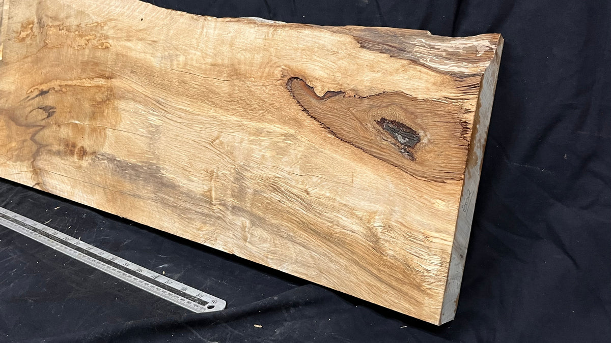 Hornbeam chopping board, shelf, mantle 1290 L x 440 W x 41 D mm  (662)