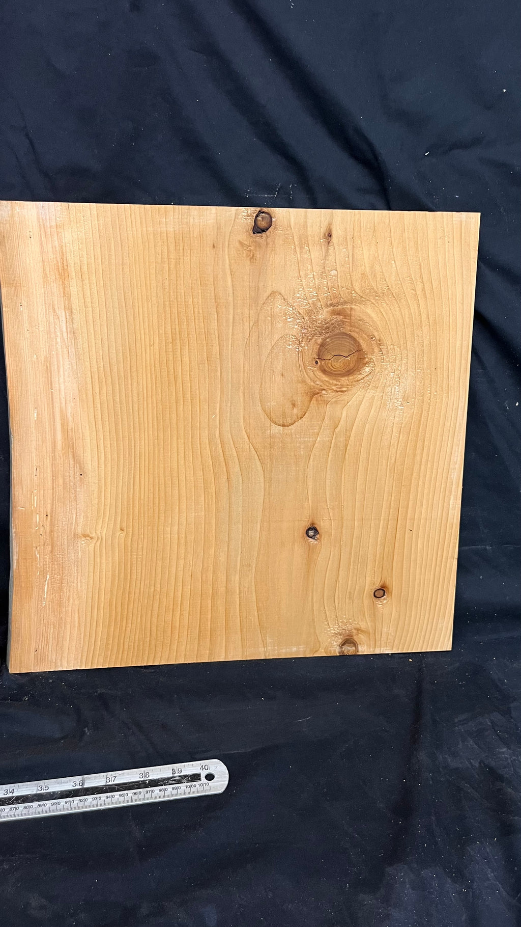3x Cedar shelf, plank, timber, board. 403 L x 402 W x 19 D mm             (mt665)