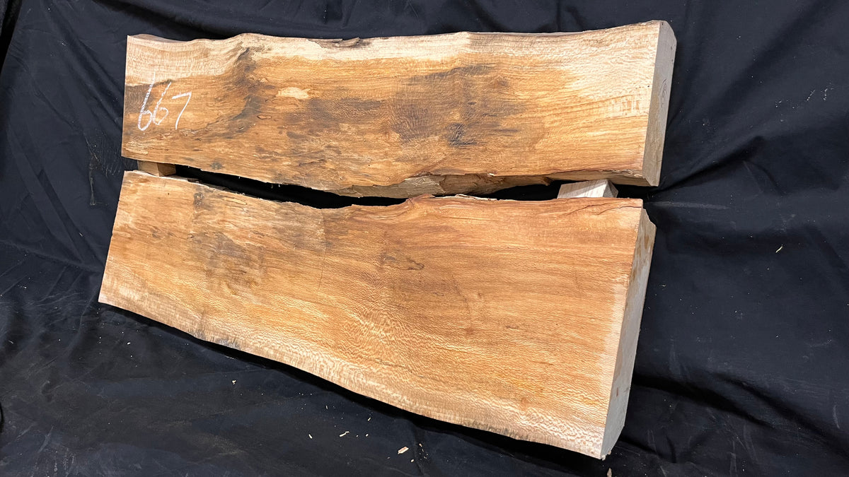 London Plane natural split resin table blank 797 L x 397 W x 62 D mm       (667)