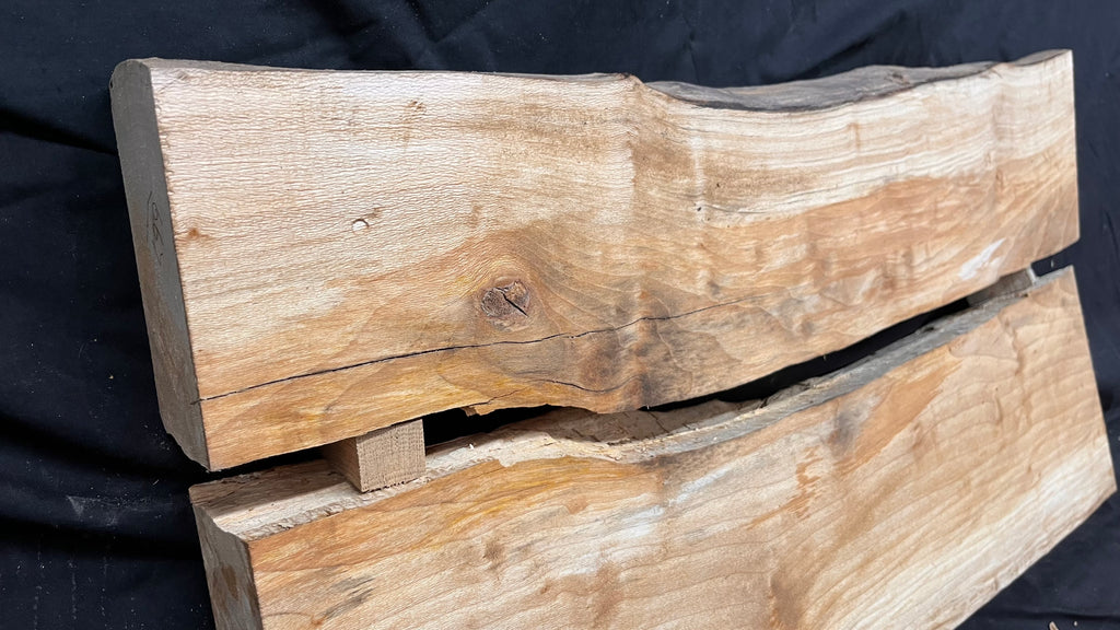 London Plane natural split resin table blank 797 L x 397 W x 62 D mm       (667)