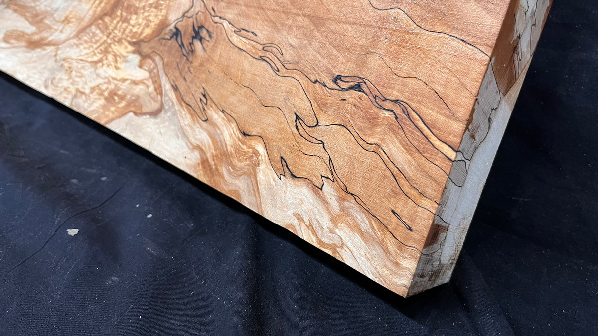 Spalted beech resin blank slab 944 L x 427 W x 50 D mm    (668)