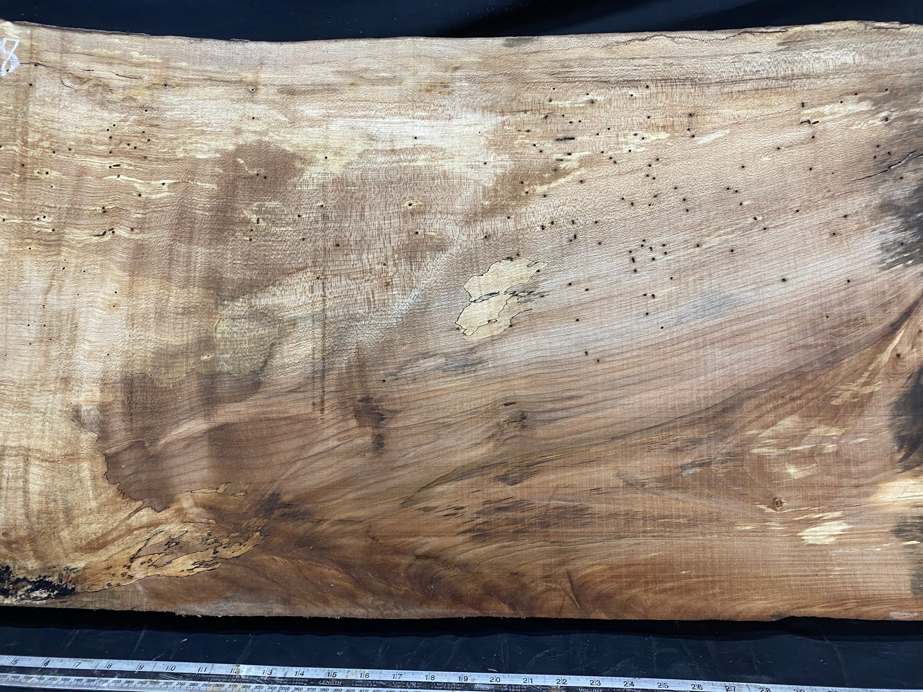 Table top, plank, shelf, craft sycamore wood 1016 L x 519 W x 47 D mm  (358)