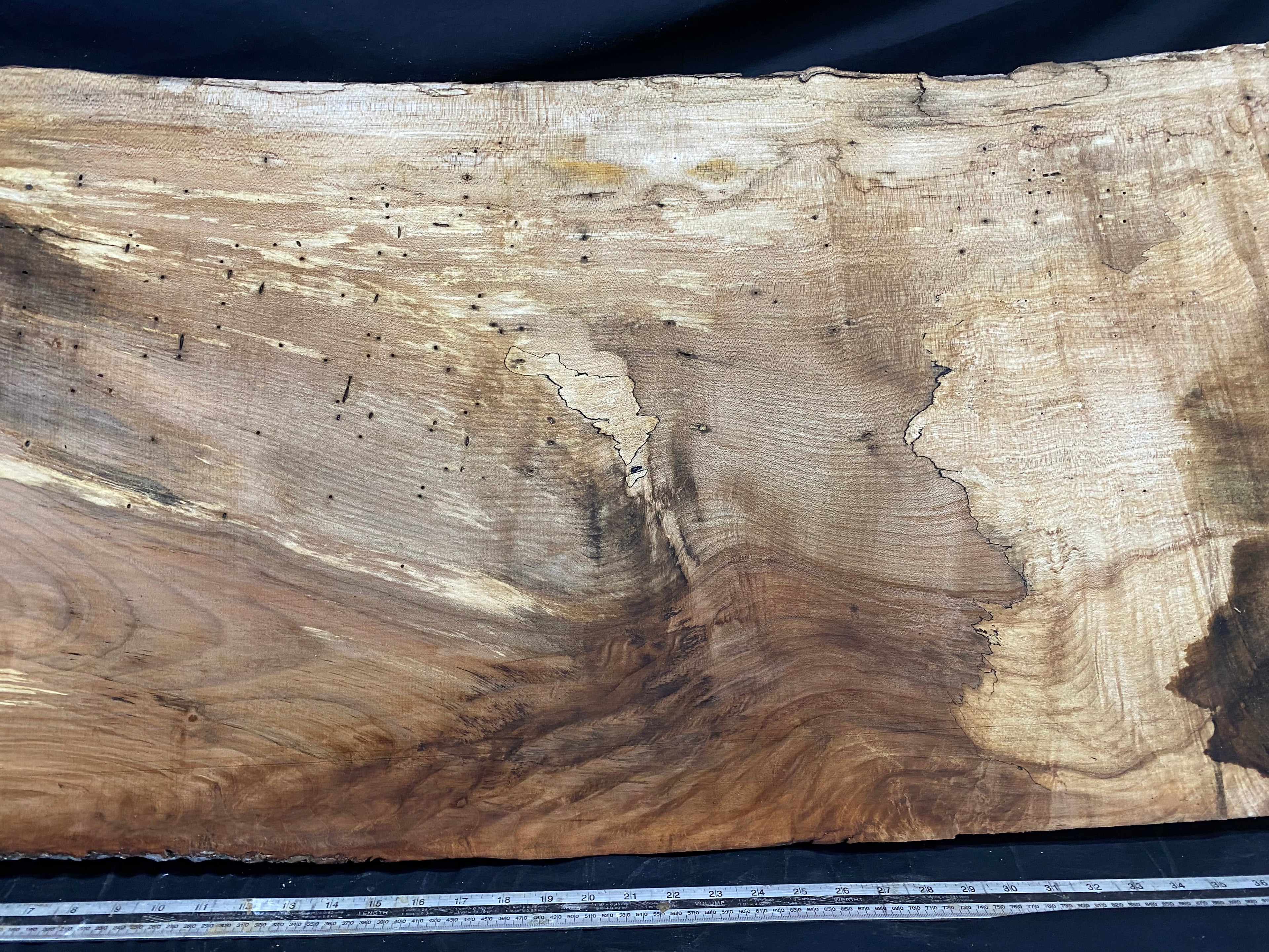Table top, plank, shelf, craft sycamore wood 1016 L x 519 W x 47 D mm  (358)
