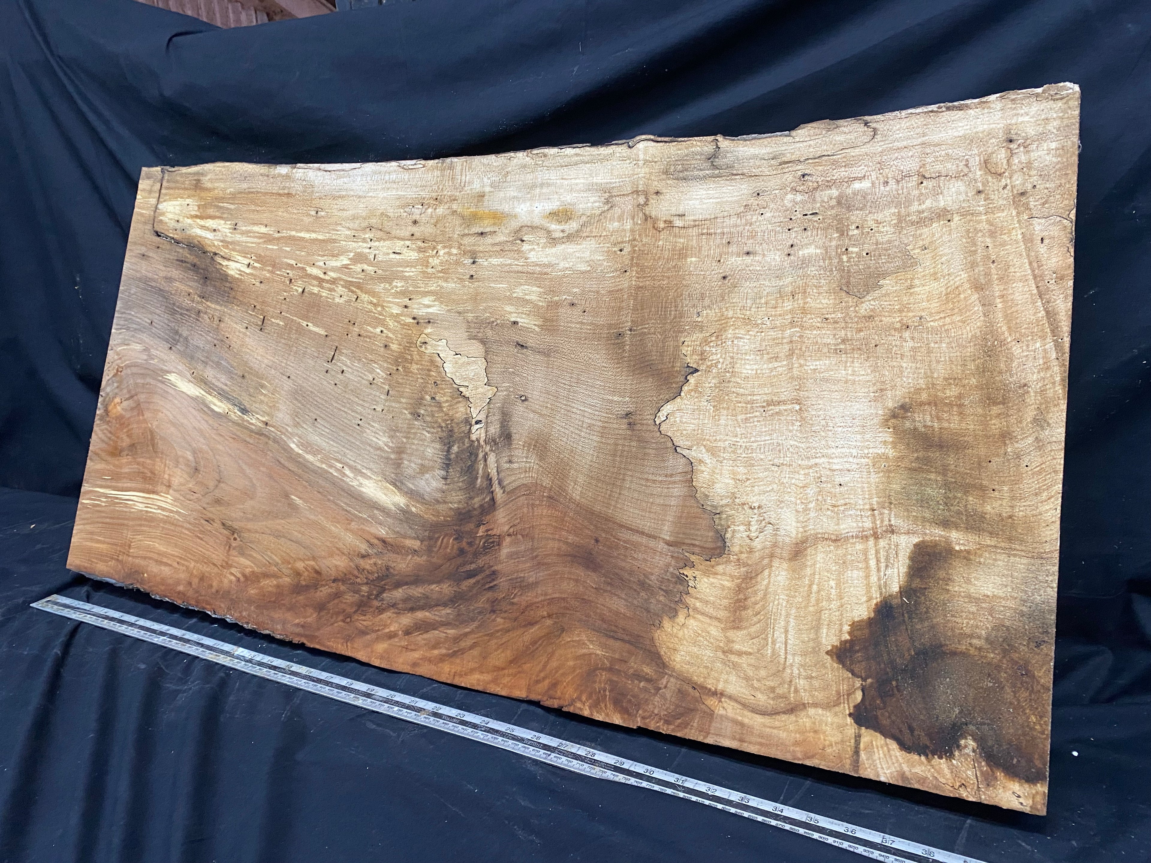 Table top, plank, shelf, craft sycamore wood 1016 L x 519 W x 47 D mm  (358)