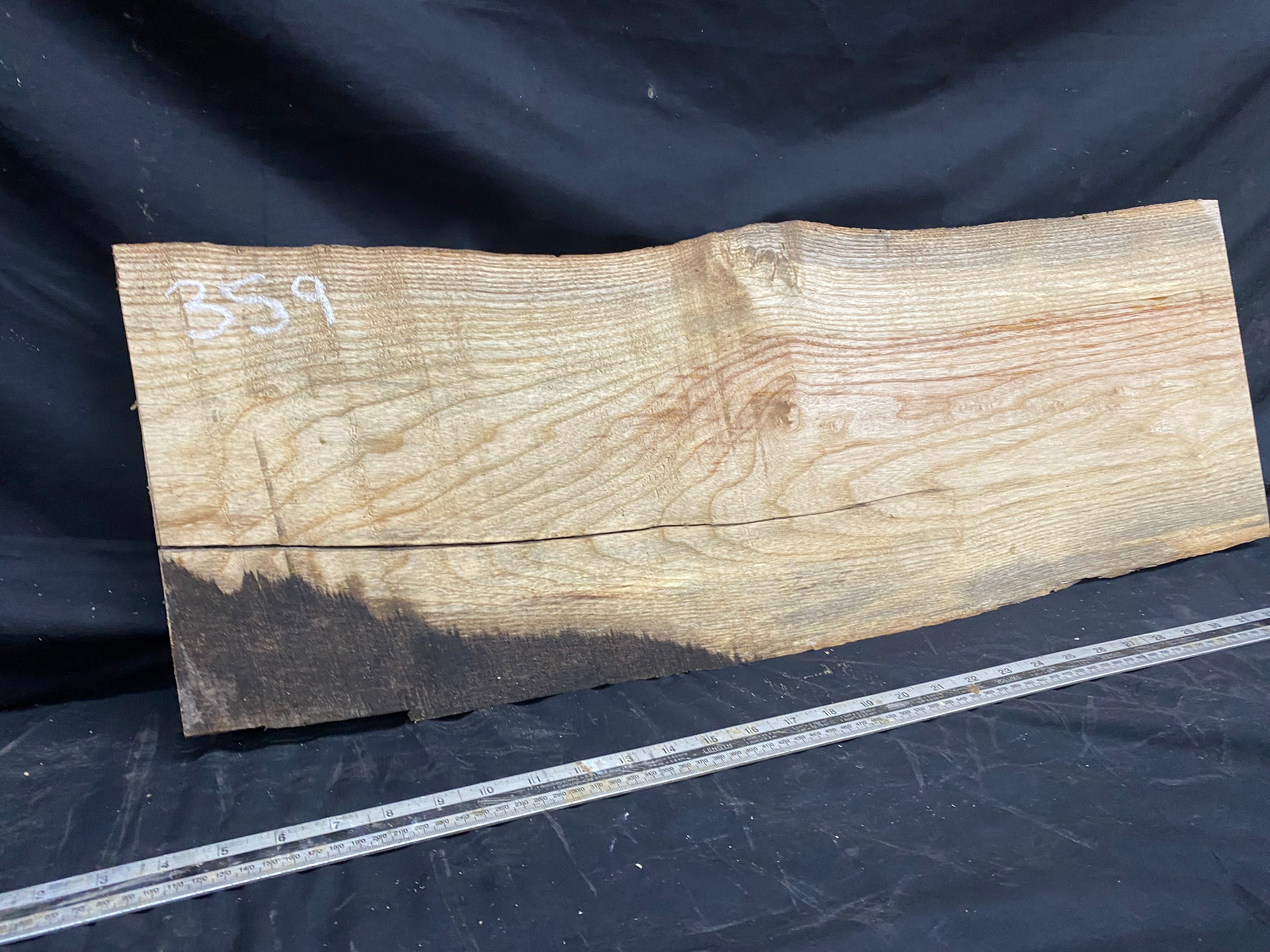 Hardwood window sill, ash timber plank 799 L x 283 W x 40 D mm     (359)