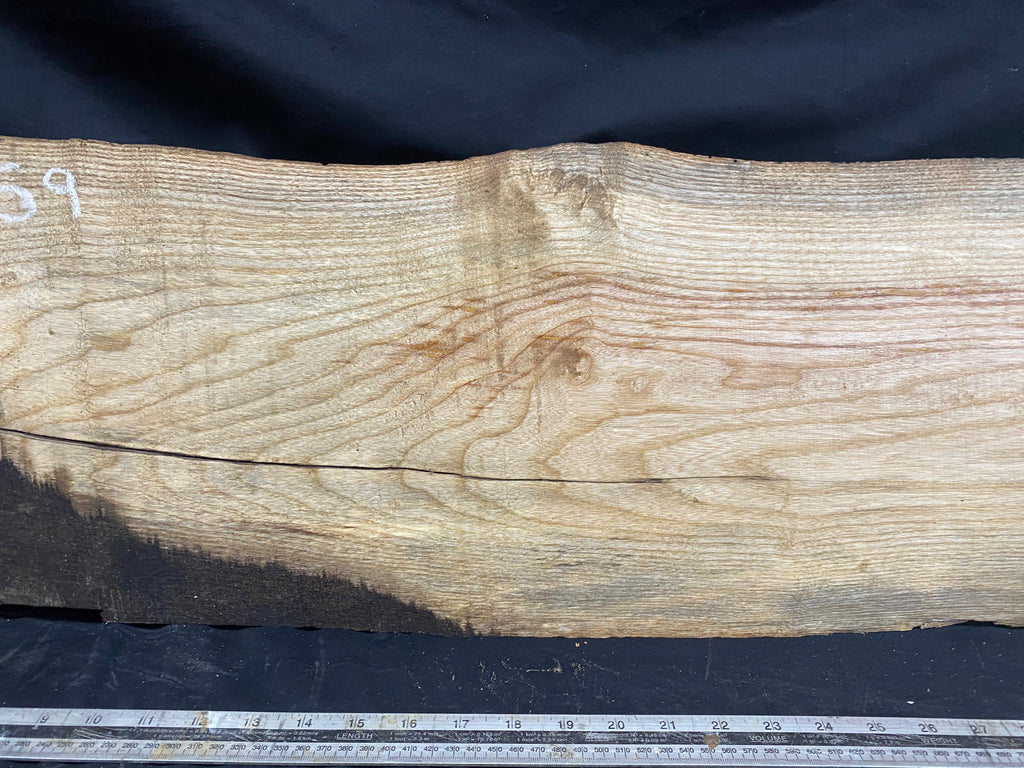 Hardwood window sill, ash timber plank 799 L x 283 W x 40 D mm     (359)