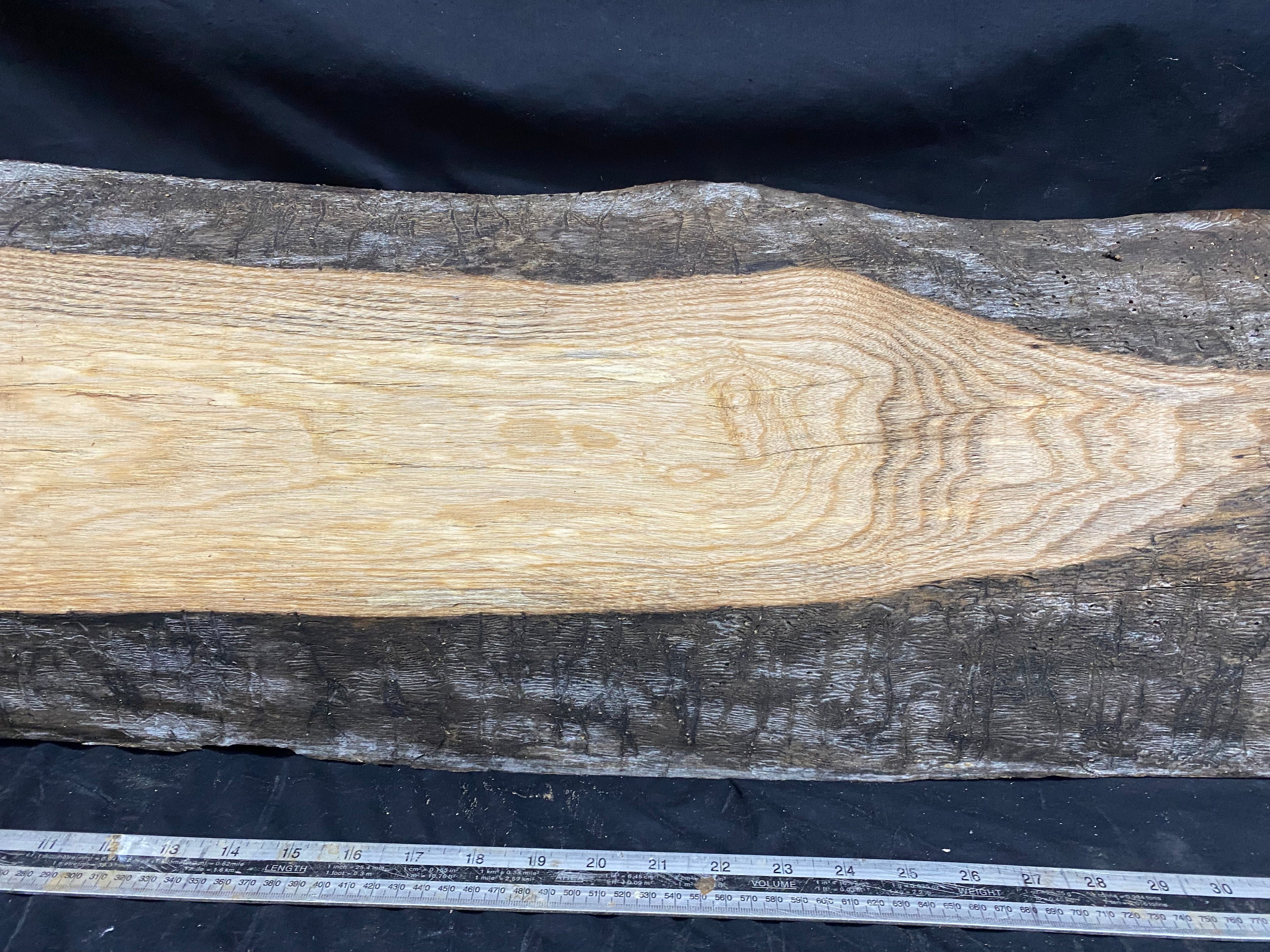Hardwood window sill, ash timber plank 799 L x 283 W x 40 D mm     (359)