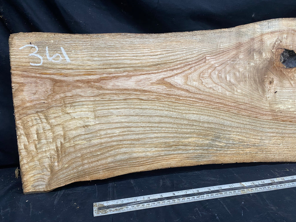 Hardwood window sill, ash timber plank 1268 L x 345 W x 42 D mm     (361)