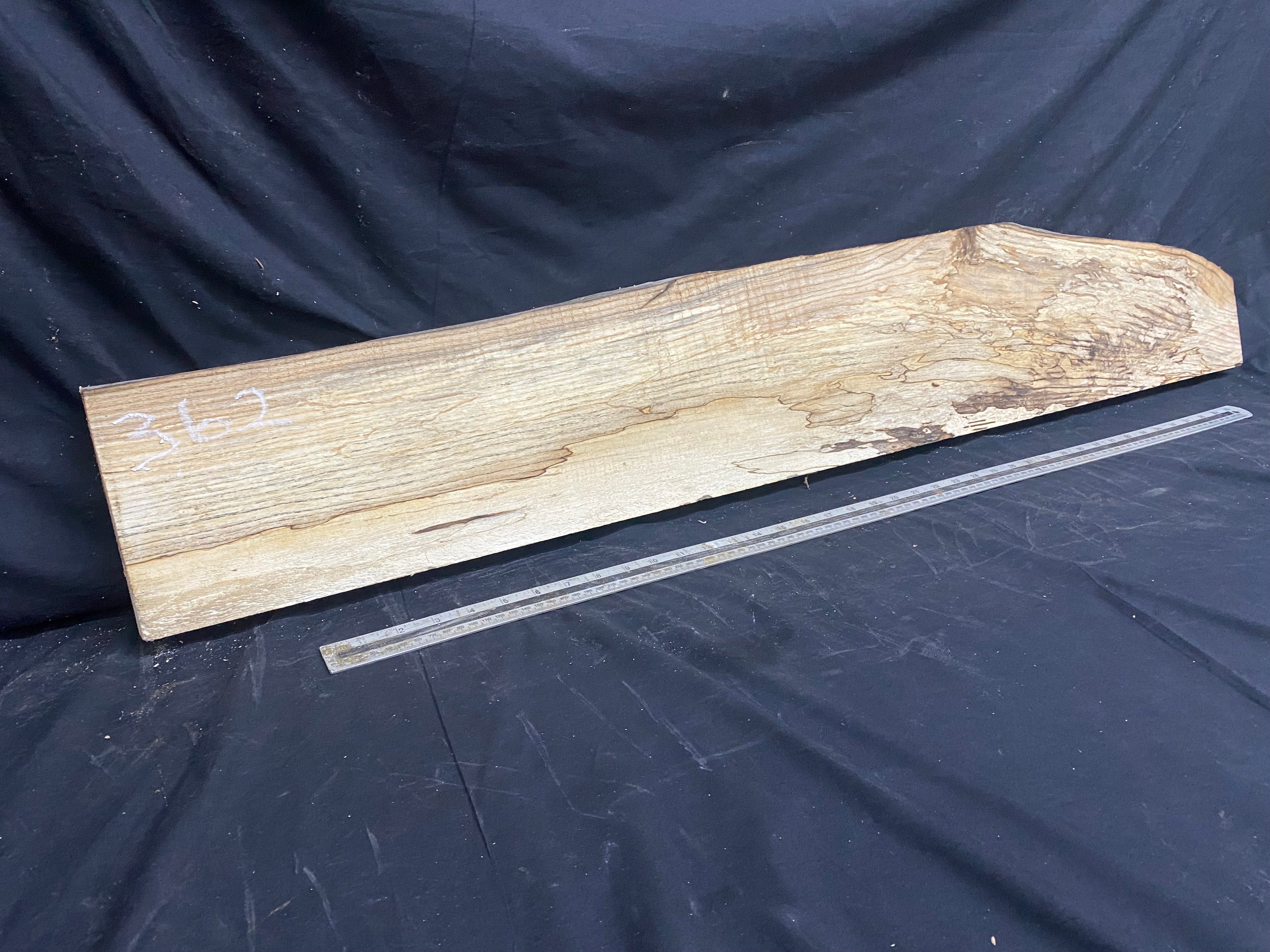 Hardwood window sill, ash timber plank 1250 L x 210 W x 37 D mm     (362)