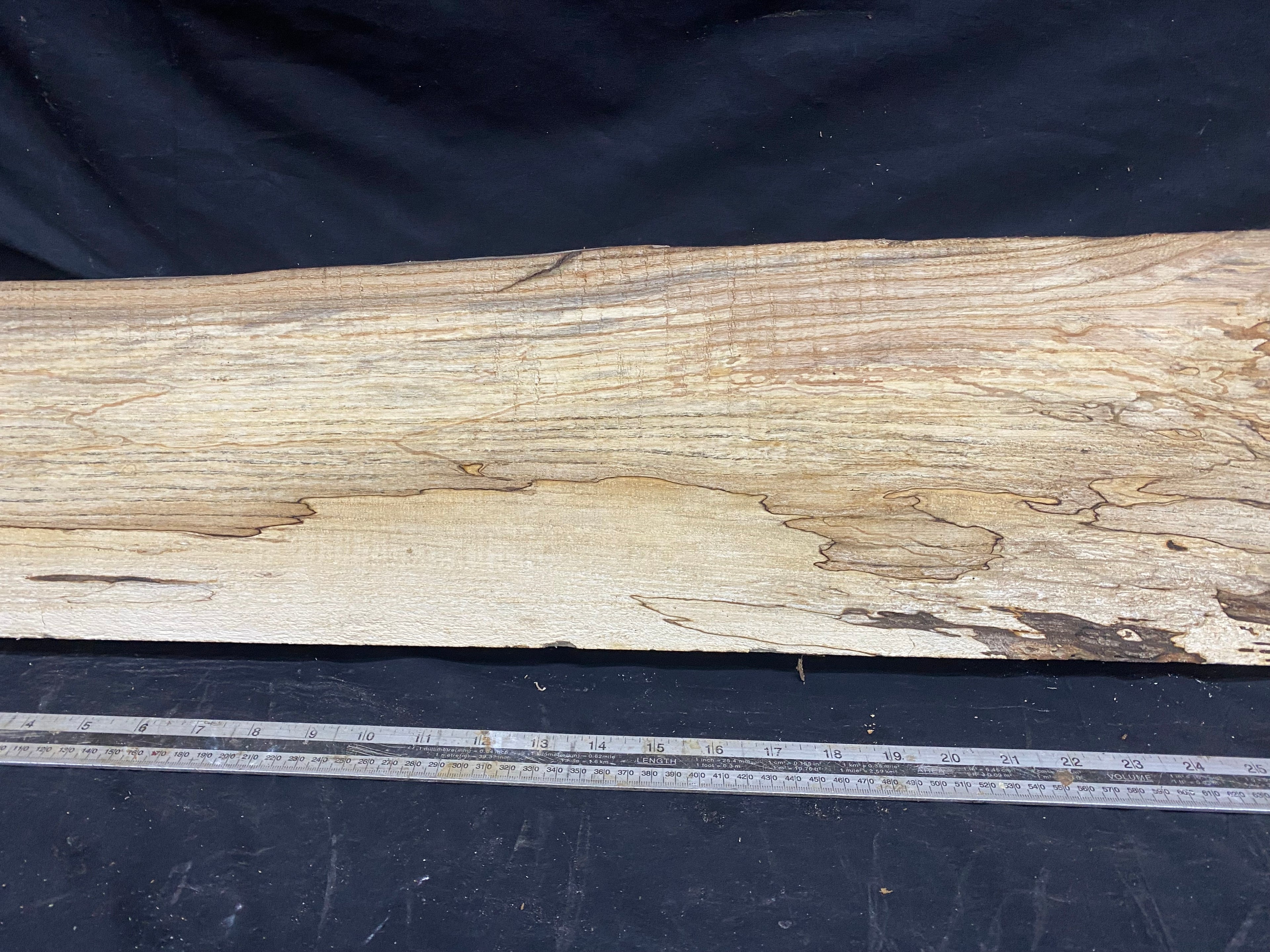 Hardwood window sill, ash timber plank 1250 L x 210 W x 37 D mm     (362)