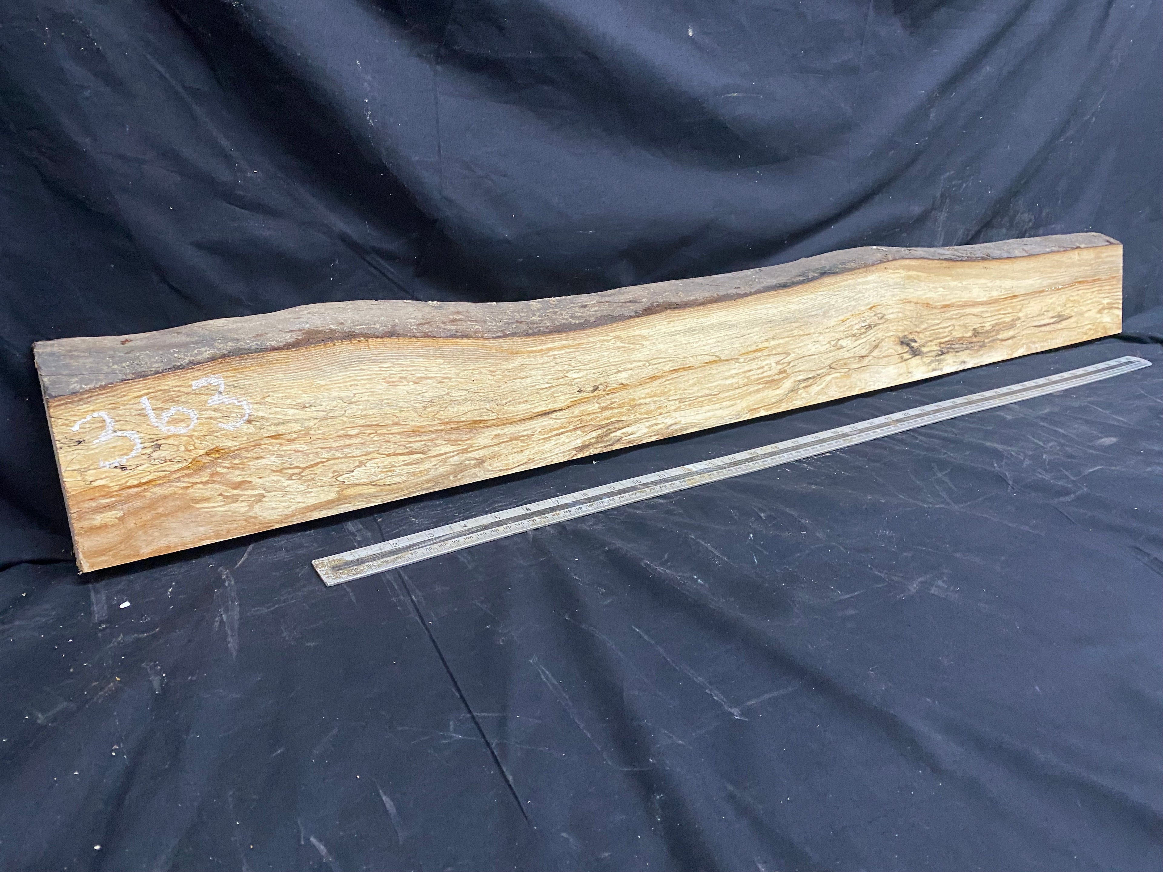 Hardwood window sill, ash timber plank 1229 L x 144 W x 37 D mm     (363)