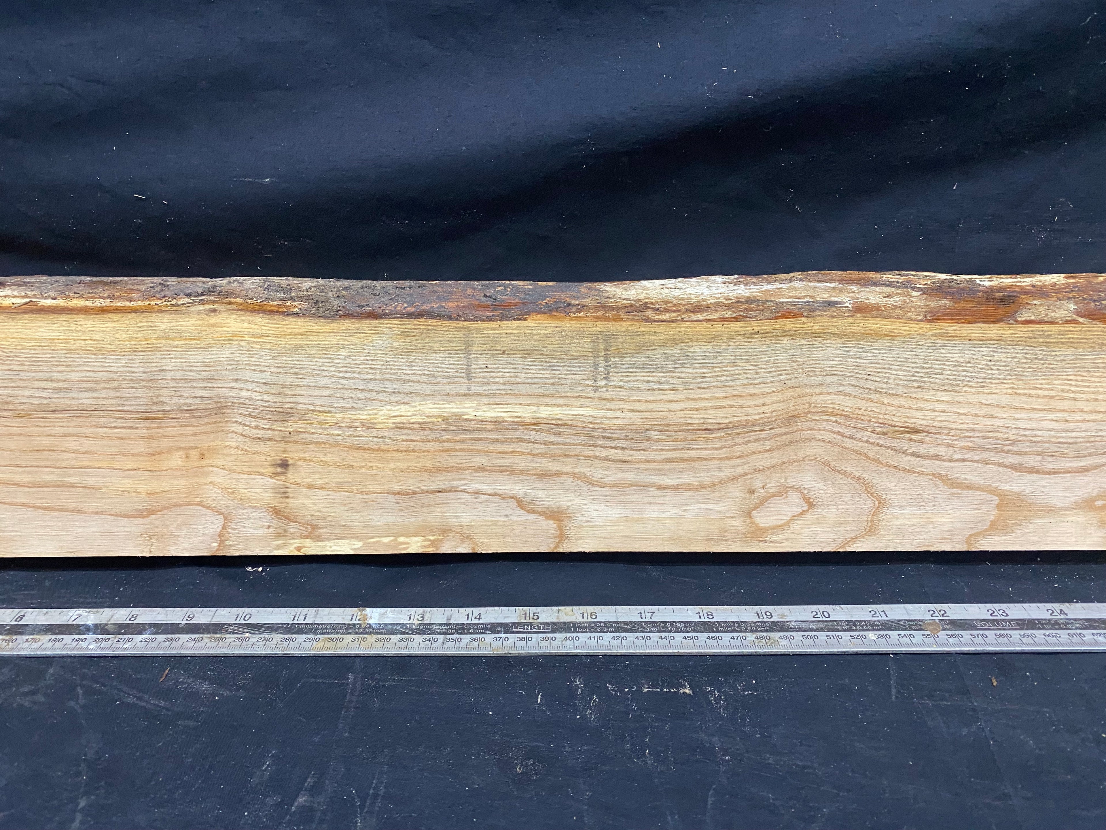Hardwood window sill, ash timber plank 1184 L x 146 W x 31 D mm     (365)