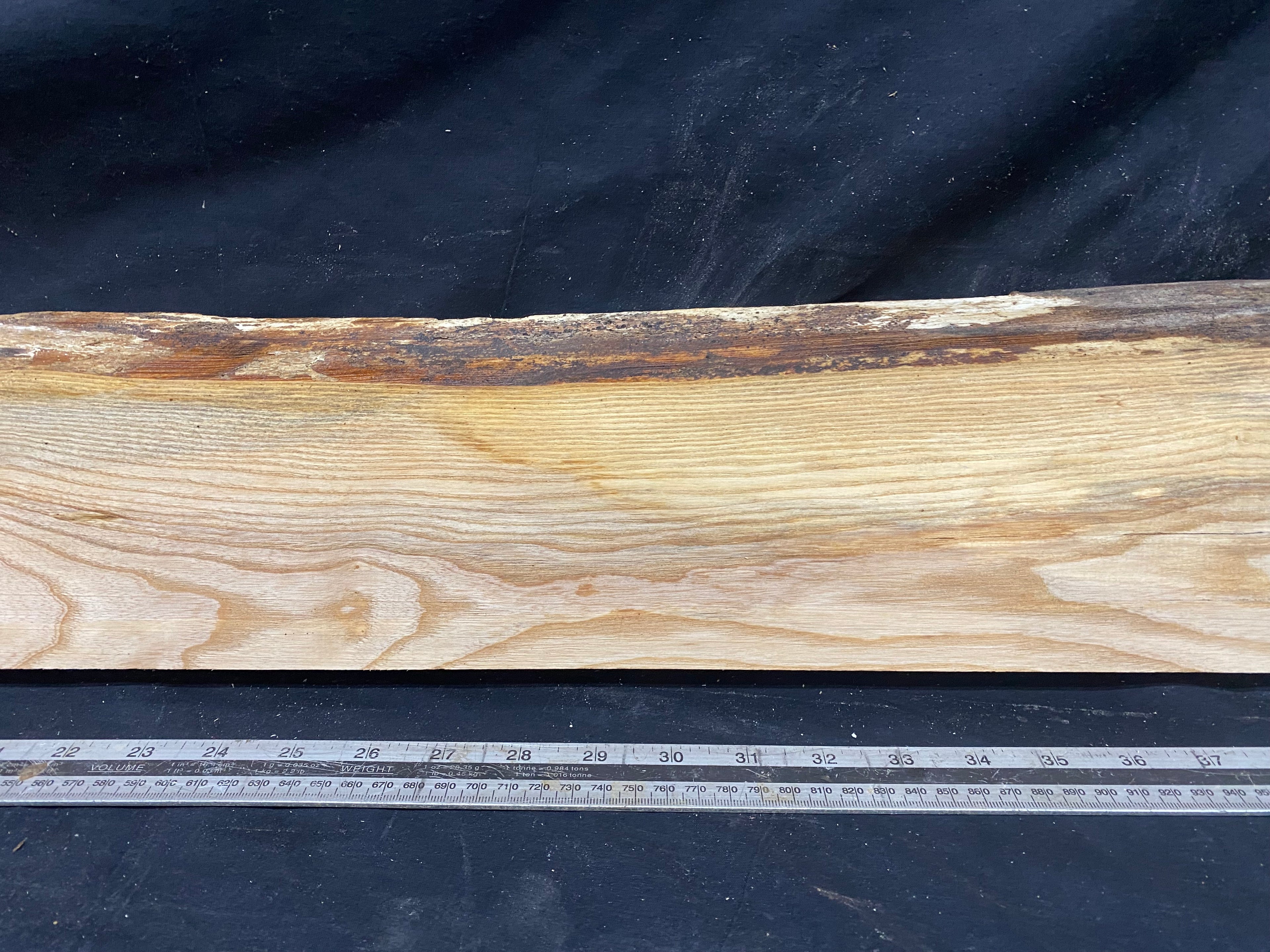 Hardwood window sill, ash timber plank 1184 L x 146 W x 31 D mm     (365)