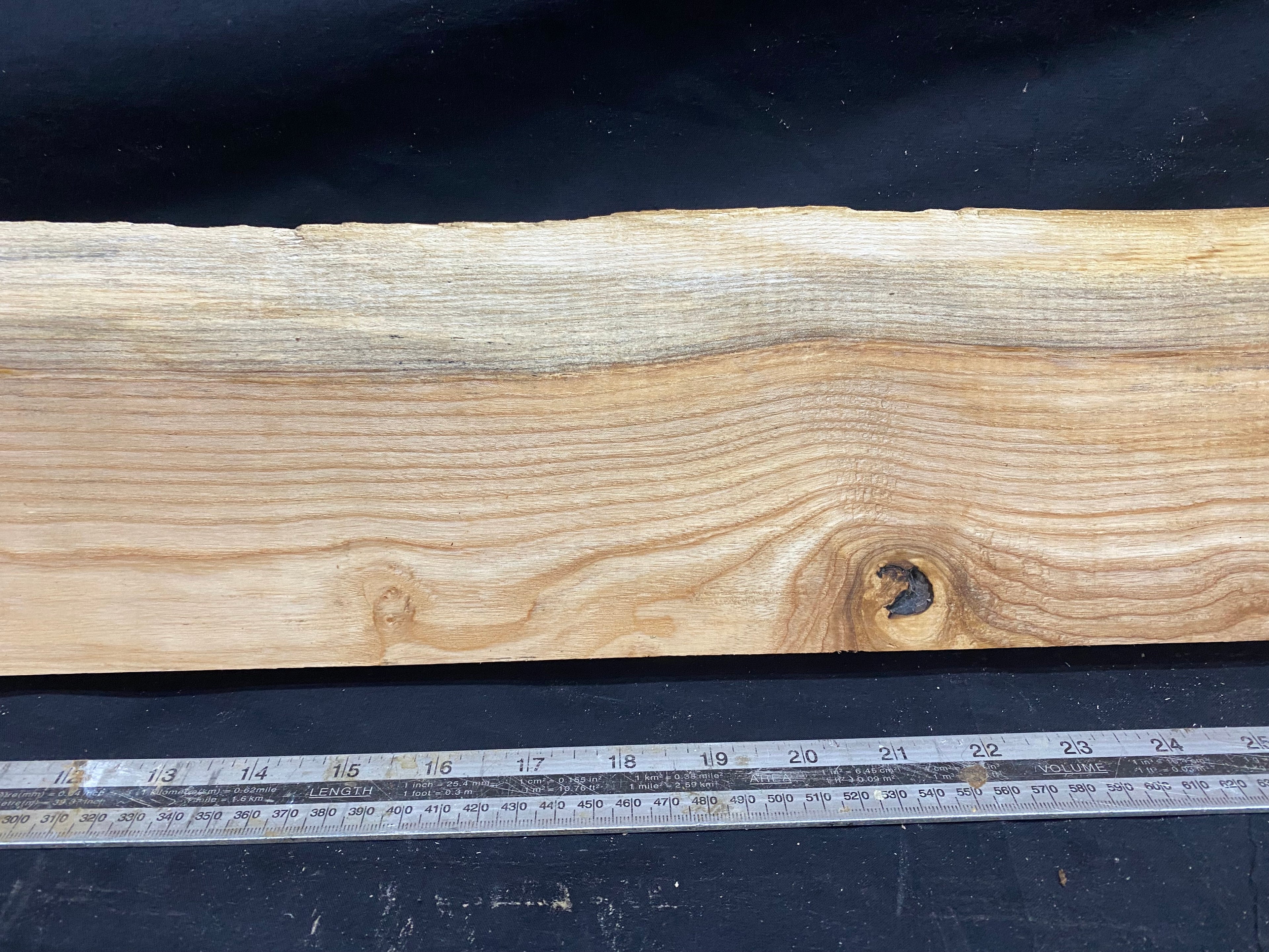 Hardwood window sill, ash timber plank 1184 L x 146 W x 31 D mm     (365)