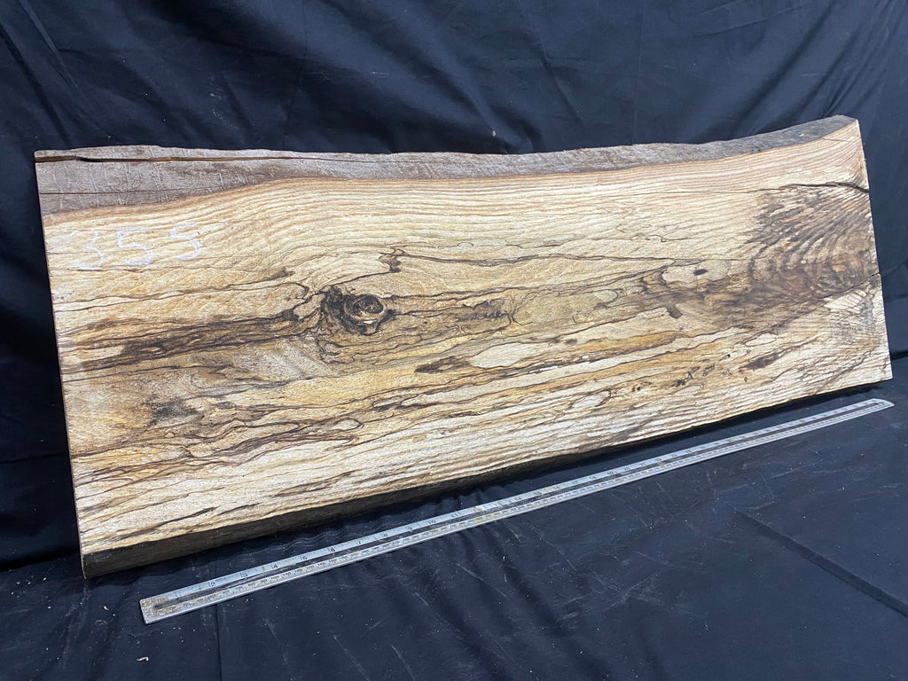 Hardwood window sill, spalted ash plank 1139 L x 436 W x 28 D mm     (355)