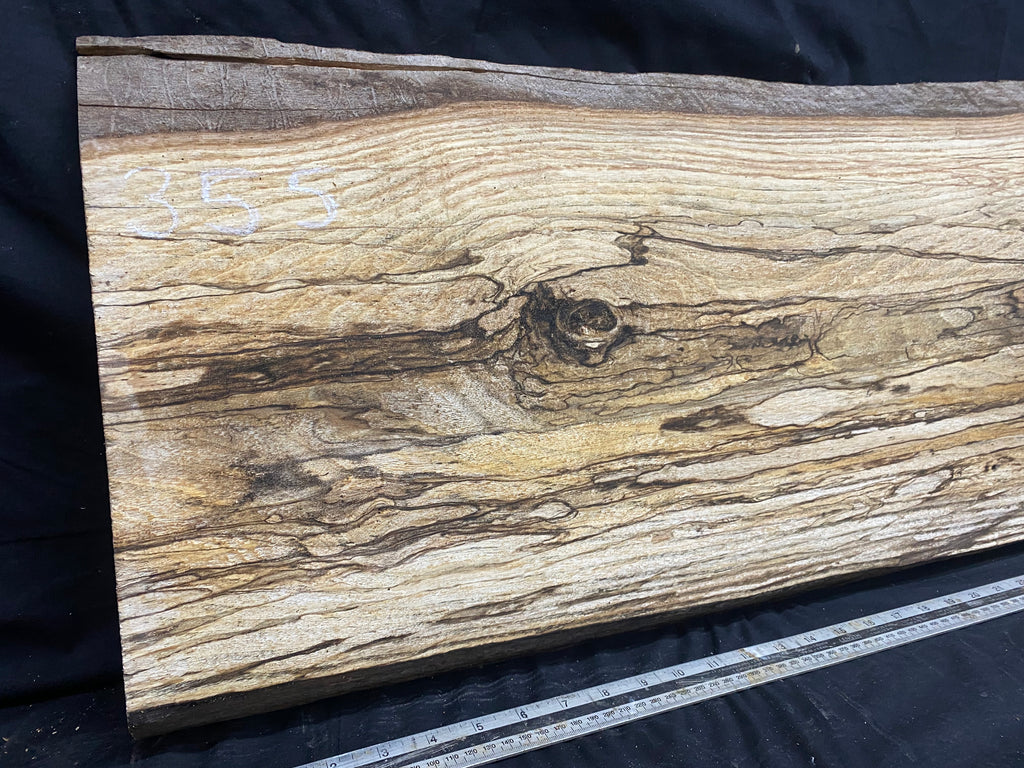 Hardwood window sill, spalted ash plank 1139 L x 436 W x 28 D mm     (355)