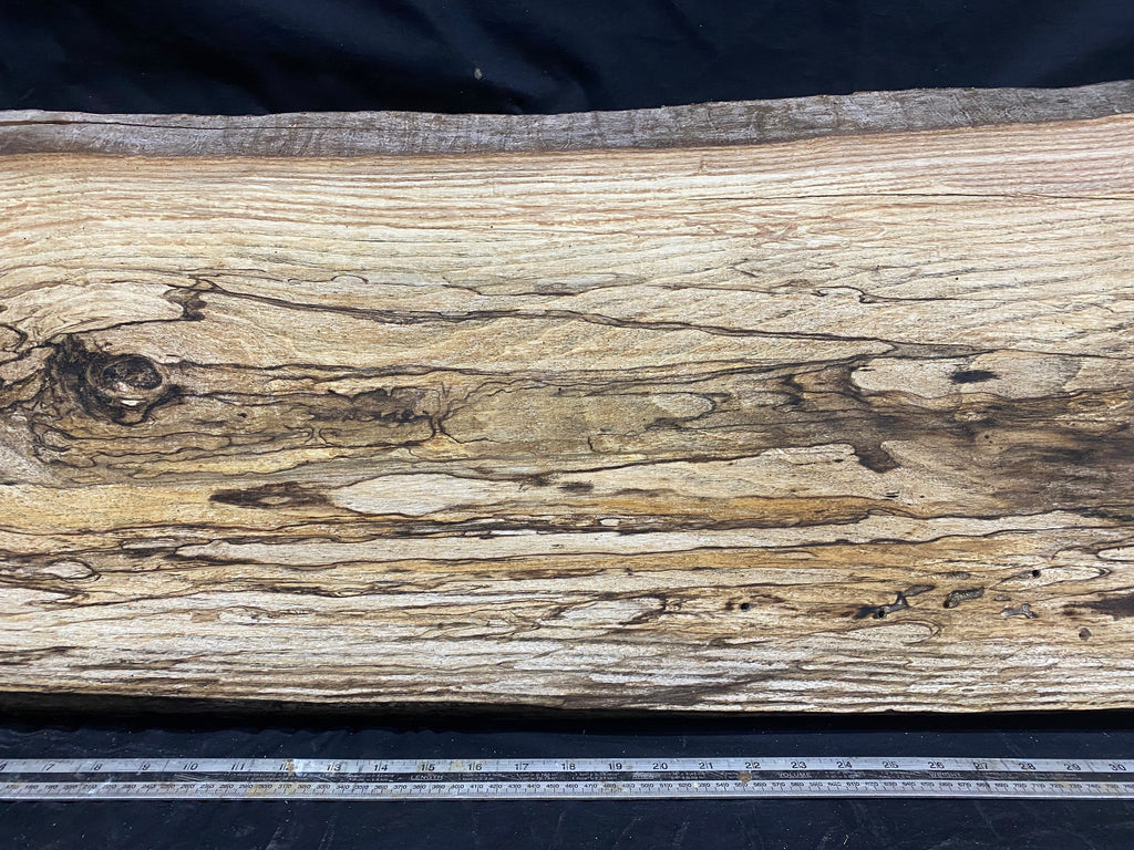 Hardwood window sill, spalted ash plank 1139 L x 436 W x 28 D mm     (355)