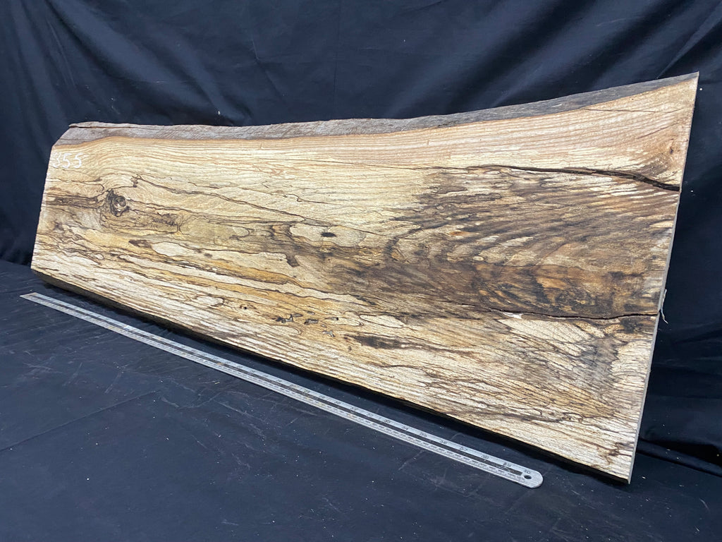 Hardwood window sill, spalted ash plank 1139 L x 436 W x 28 D mm     (355)