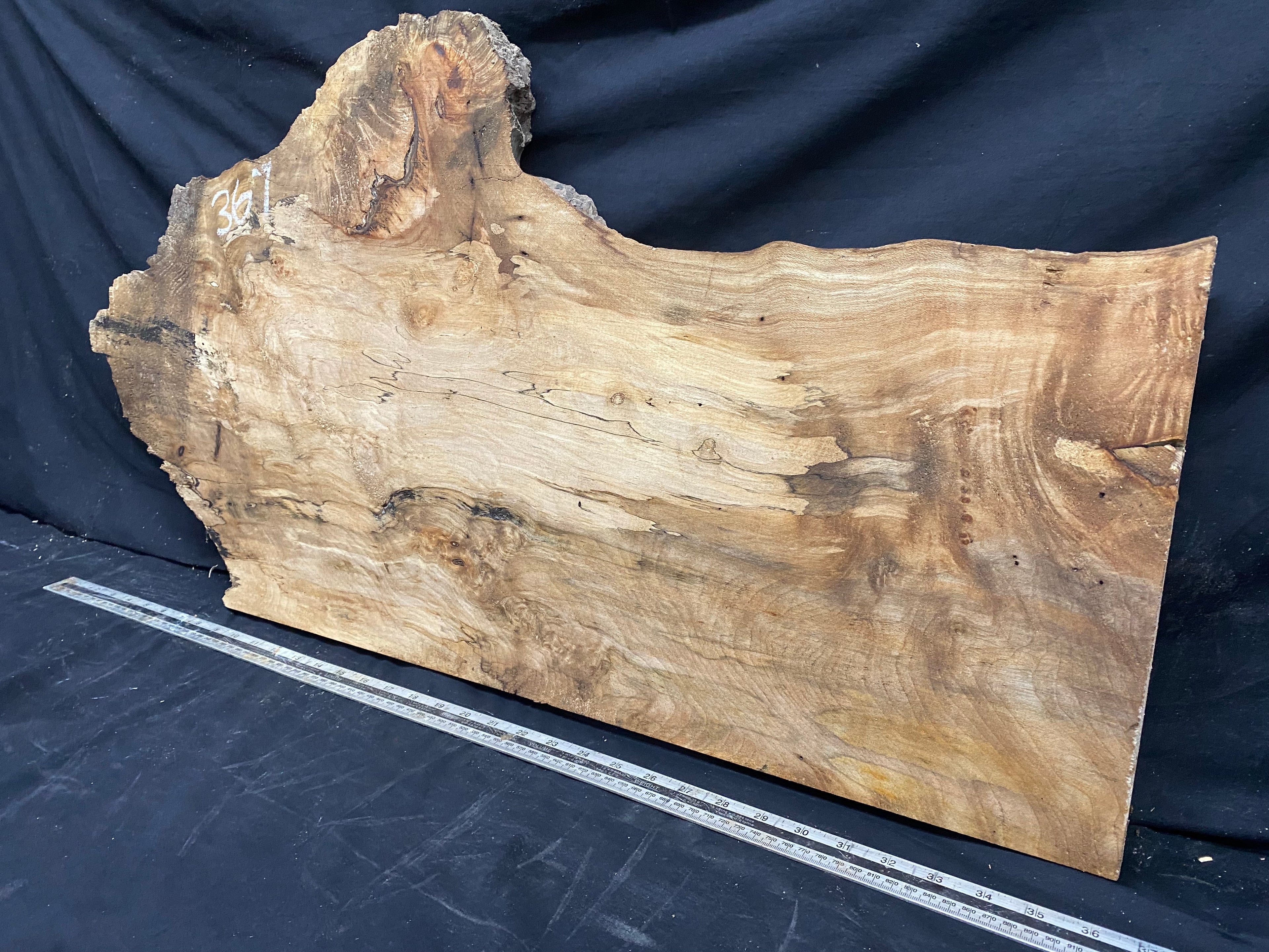 Hardwood plank, shelf, craft,sycamore wood 931 L x 486 W x 48 D mm  (367)