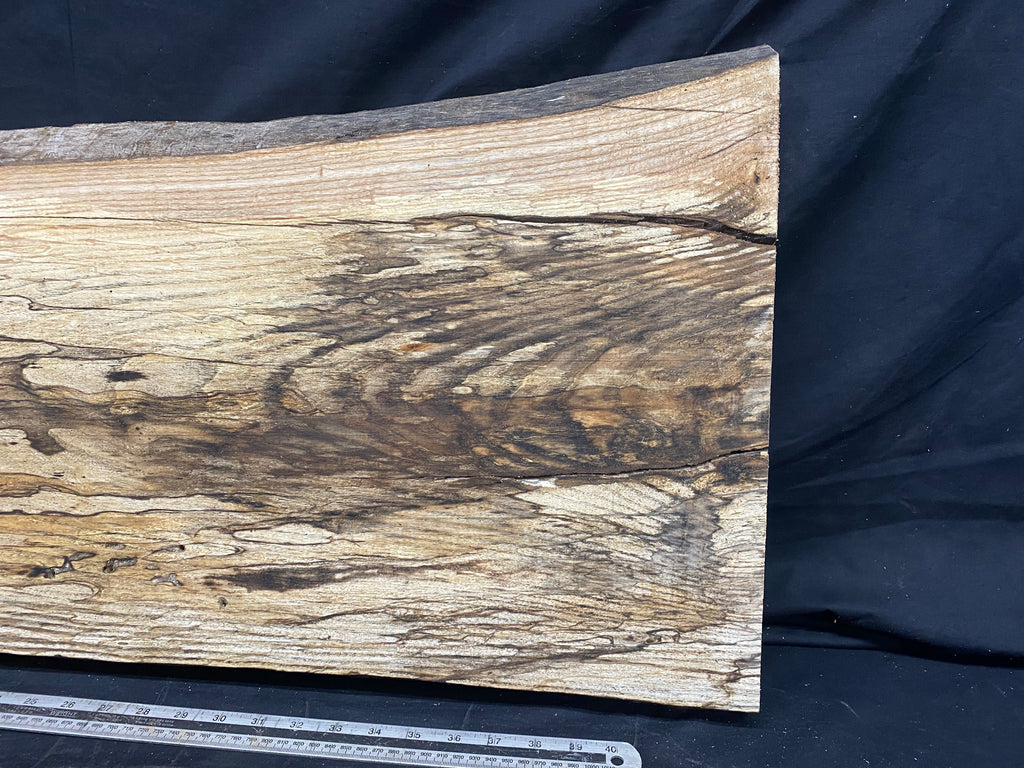 Hardwood window sill, spalted ash plank 1139 L x 436 W x 28 D mm     (355)