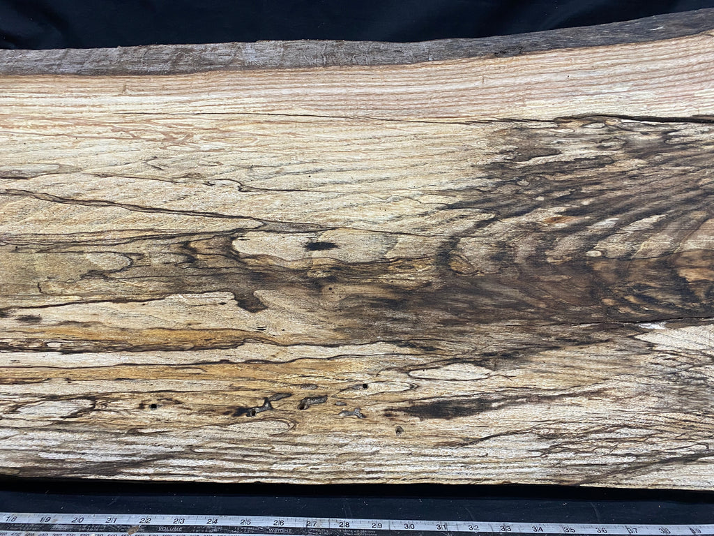 Hardwood window sill, spalted ash plank 1139 L x 436 W x 28 D mm     (355)