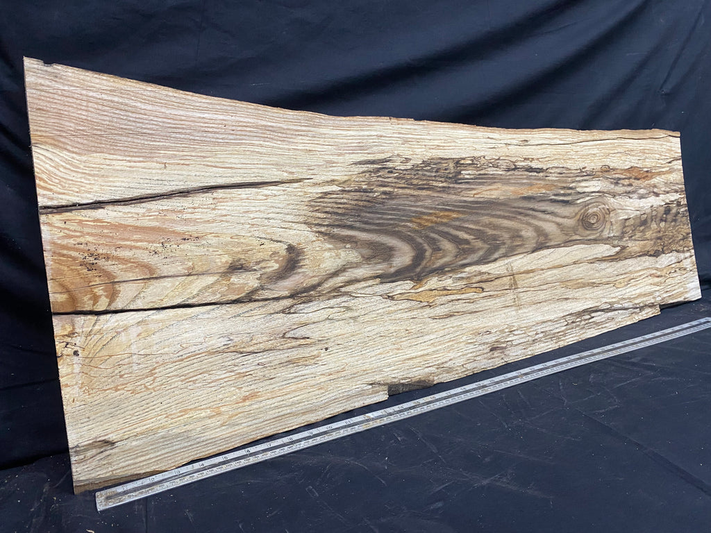 Hardwood window sill, spalted ash plank 1139 L x 436 W x 28 D mm     (355)