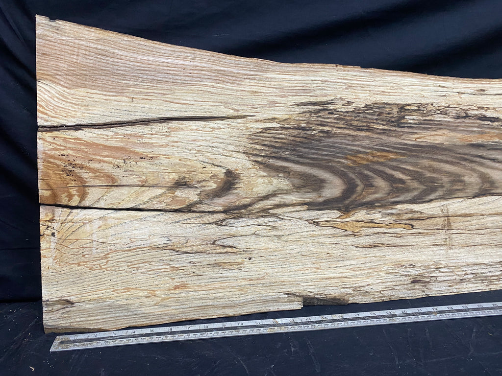 Hardwood window sill, spalted ash plank 1139 L x 436 W x 28 D mm     (355)