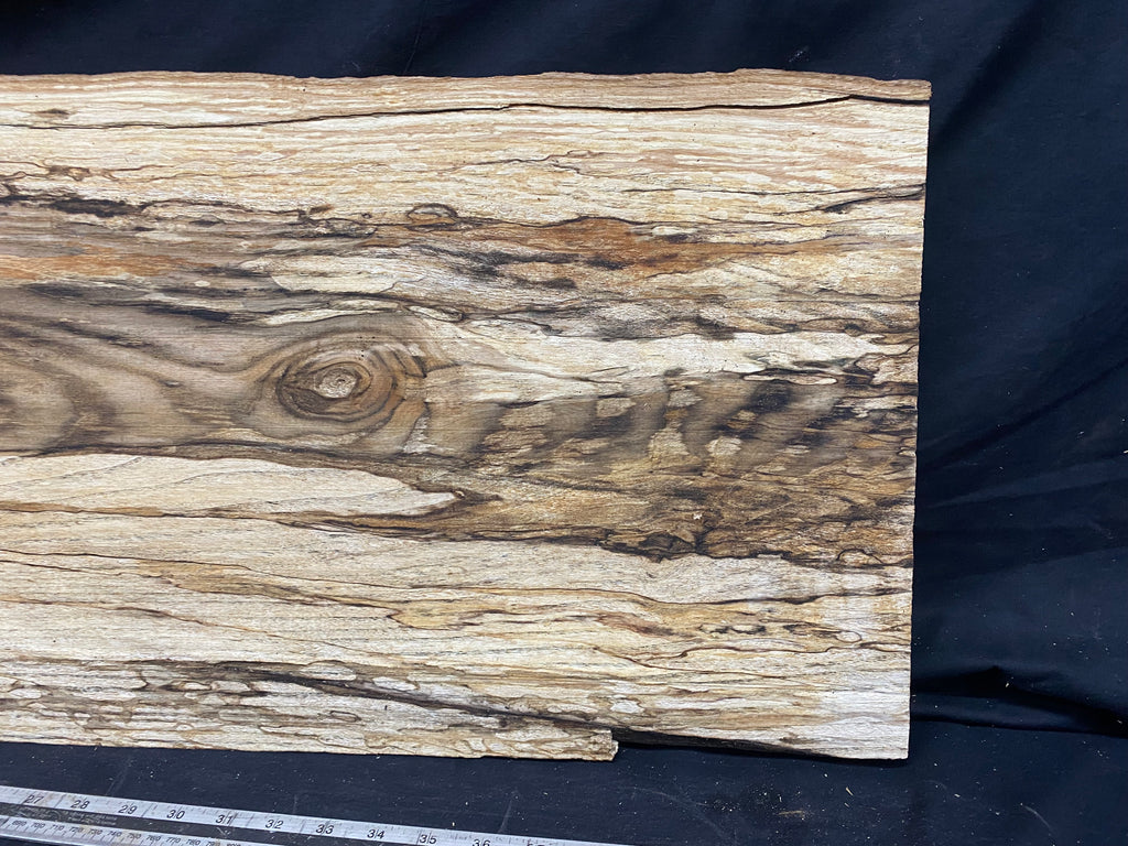 Hardwood window sill, spalted ash plank 1139 L x 436 W x 28 D mm     (355)