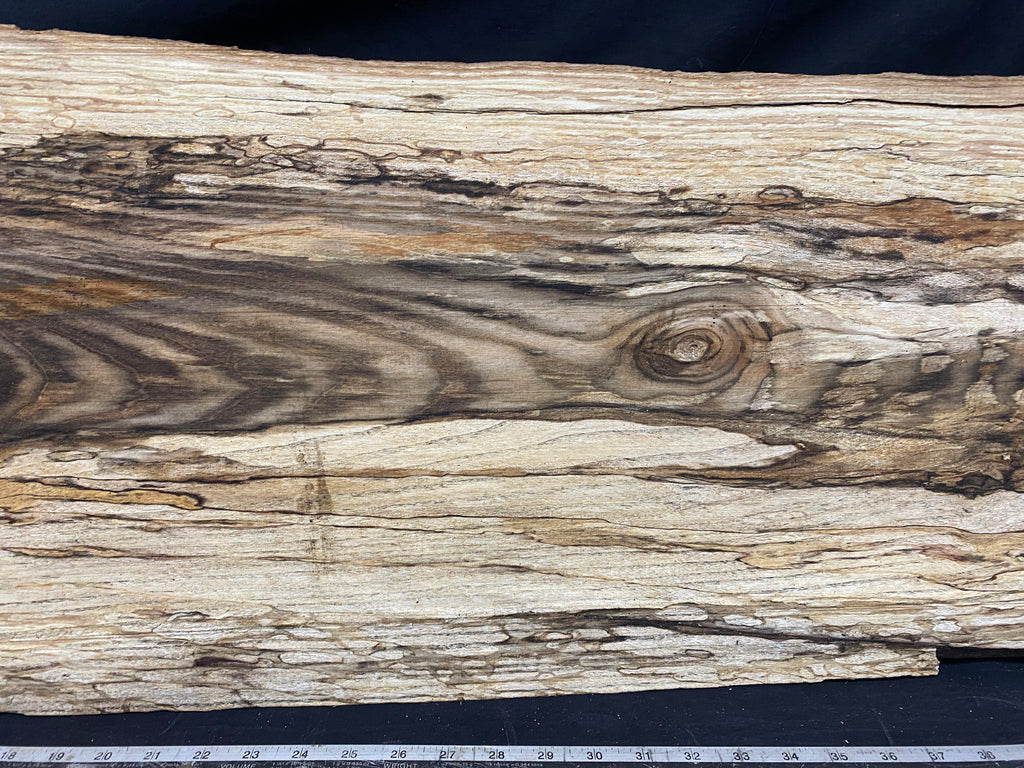 Hardwood window sill, spalted ash plank 1139 L x 436 W x 28 D mm     (355)