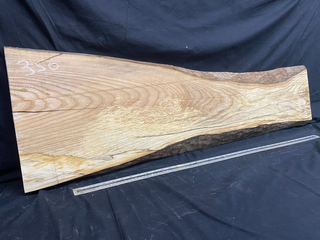 Hardwood shelf,  window sill, ash plank 1270 L x 350 W x 30 D mm     (356)