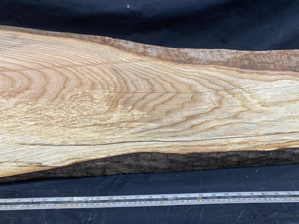 Hardwood shelf,  window sill, ash plank 1270 L x 350 W x 30 D mm     (356)