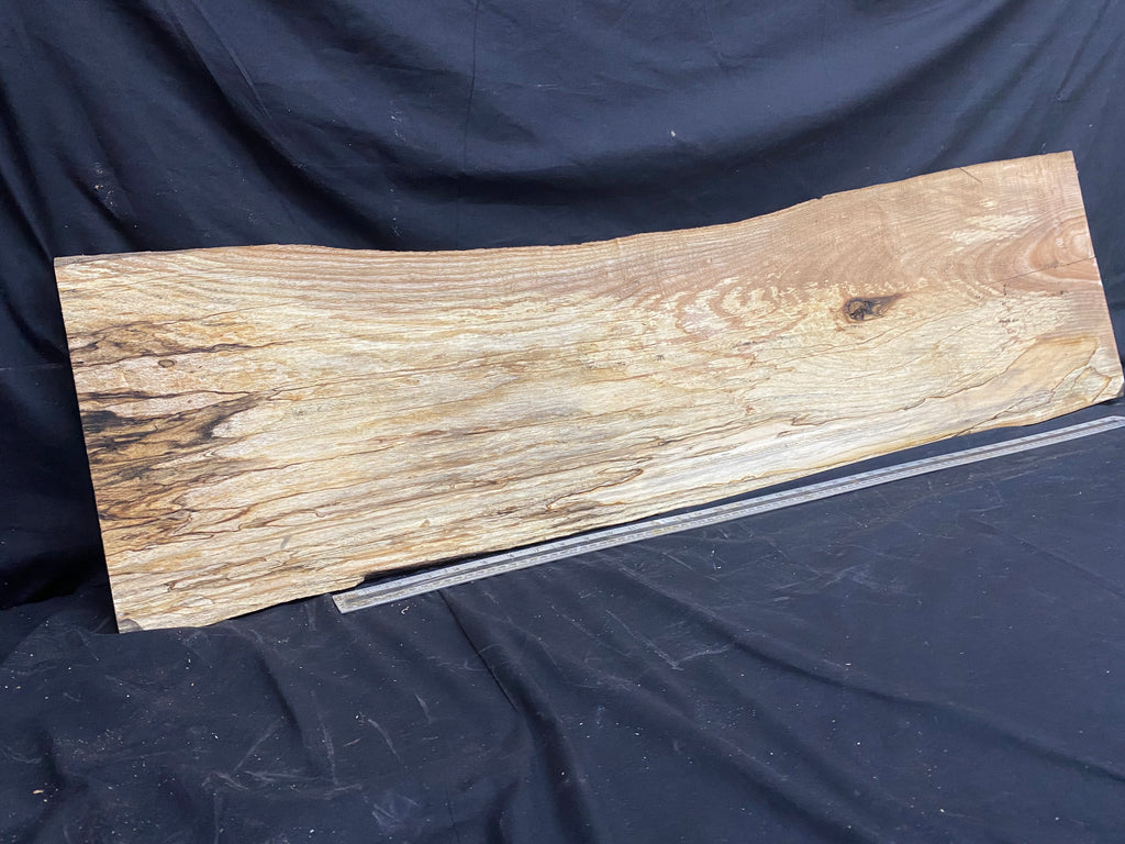Hardwood shelf,  window sill, ash plank 1270 L x 350 W x 30 D mm     (356)
