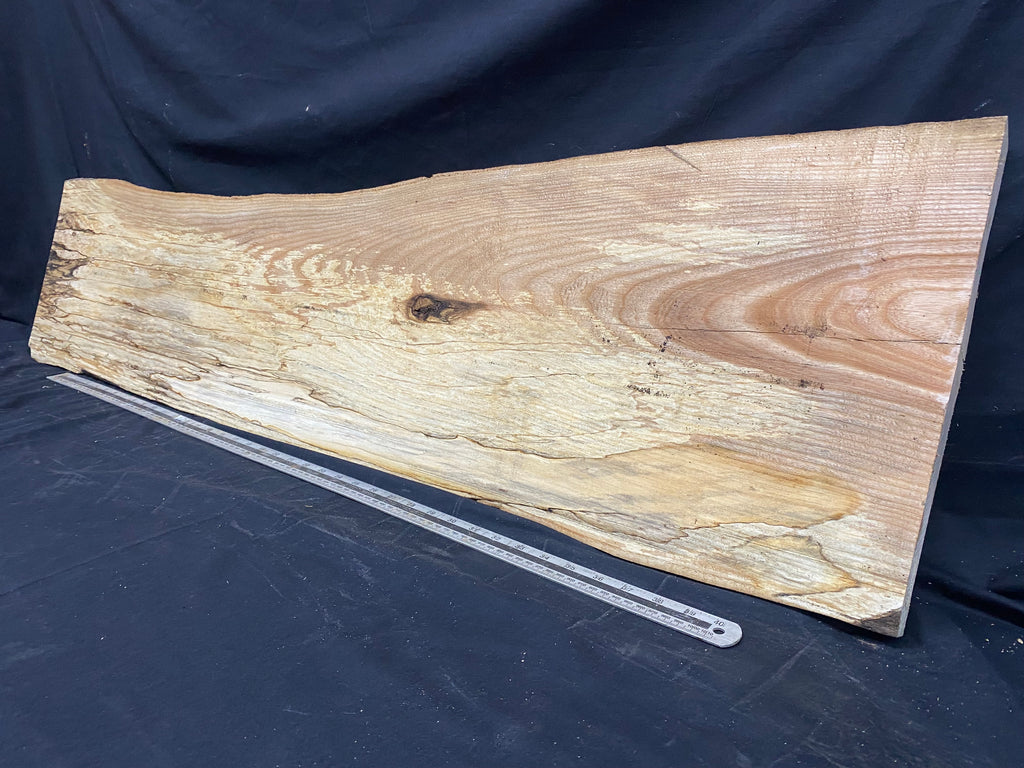 Hardwood shelf,  window sill, ash plank 1270 L x 350 W x 30 D mm     (356)