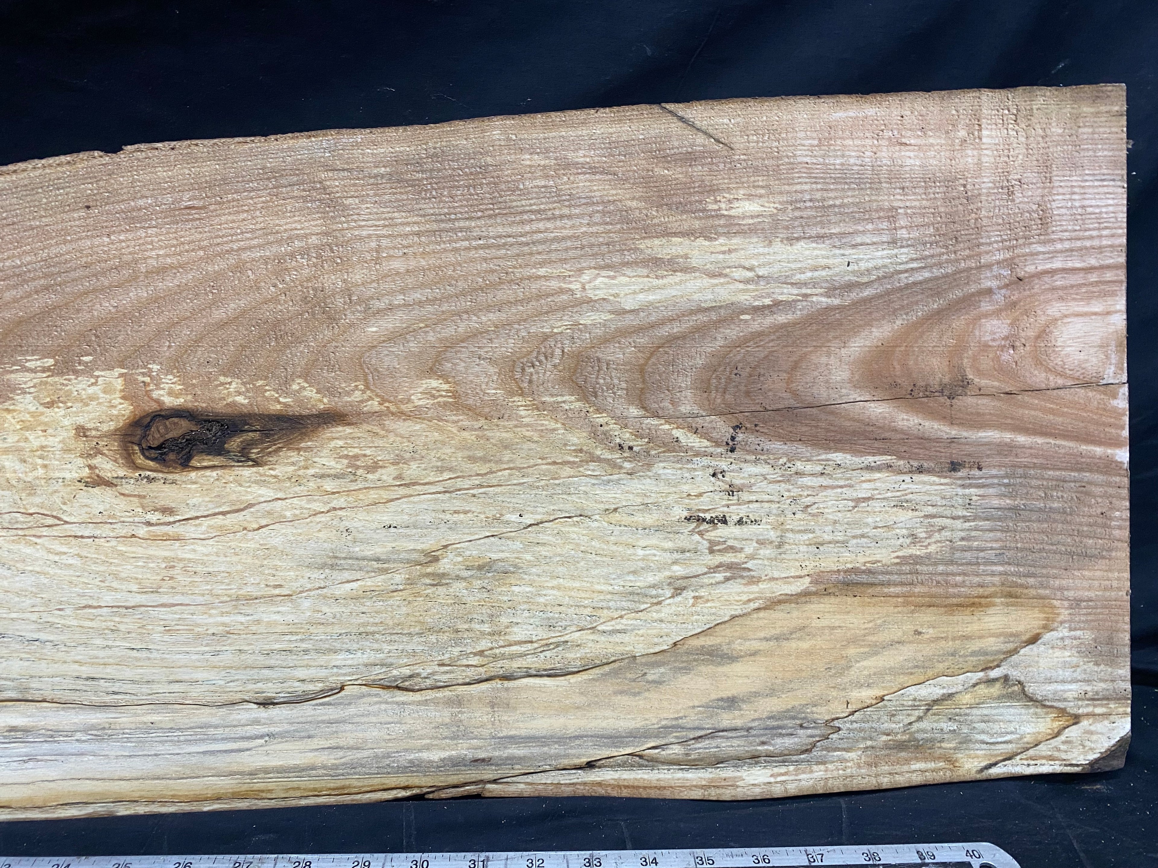 Hardwood shelf,  window sill, ash plank 1270 L x 350 W x 30 D mm     (356)