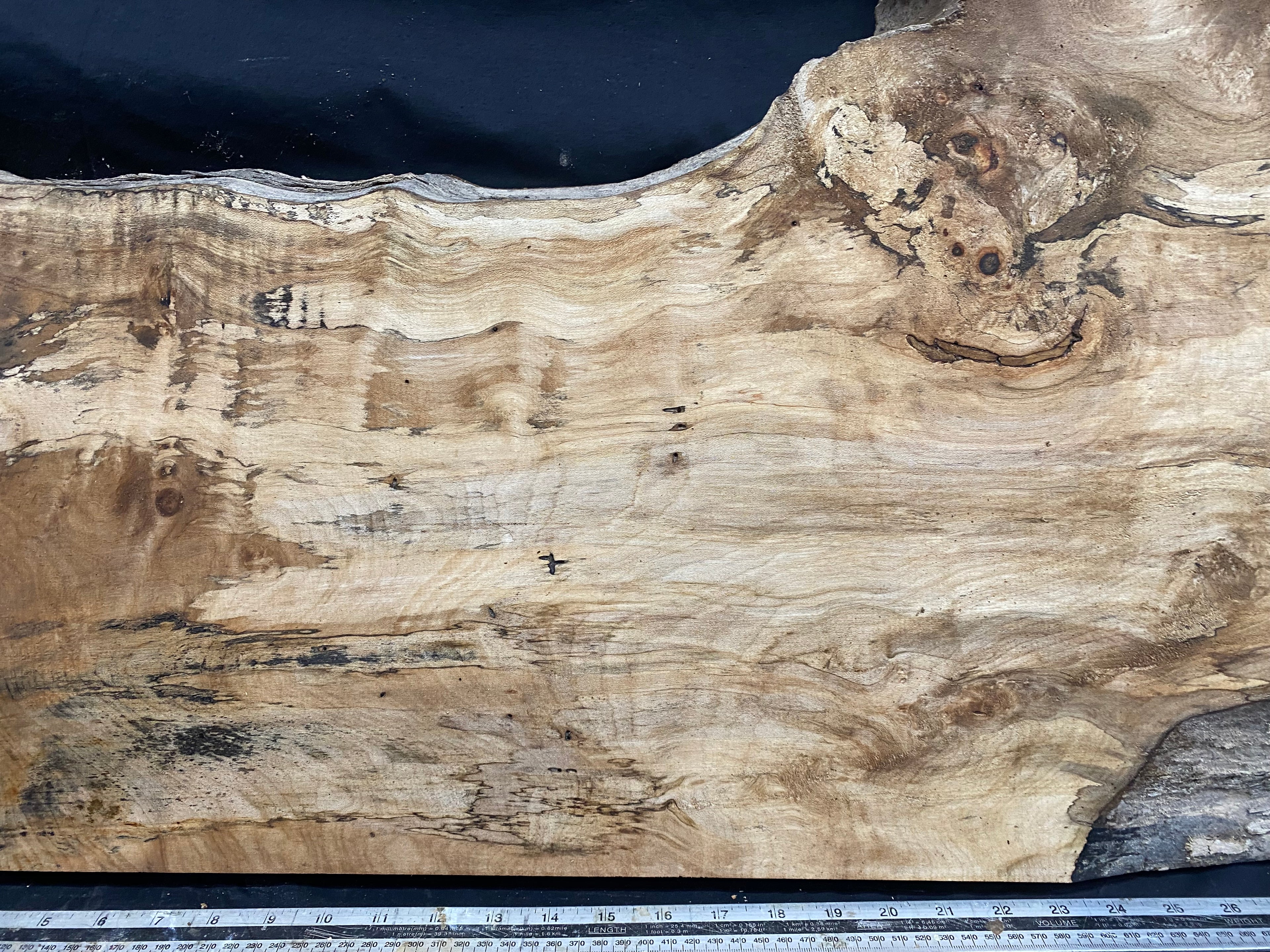 Hardwood plank, shelf, craft,sycamore wood 931 L x 486 W x 48 D mm  (367)