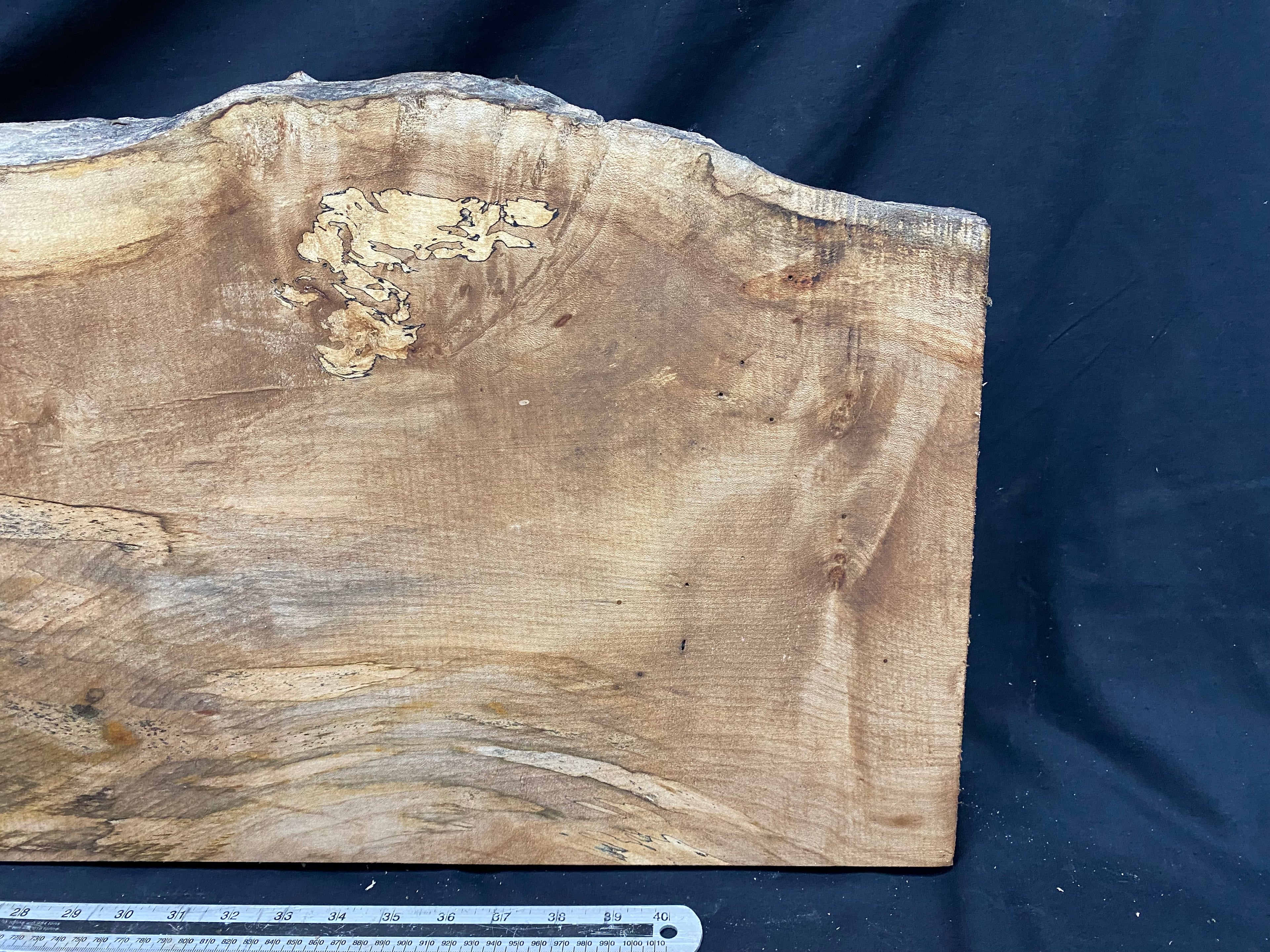 Hardwood plank, shelf, craft,sycamore wood 1232 L x 374 W x 48 D mm  (368)