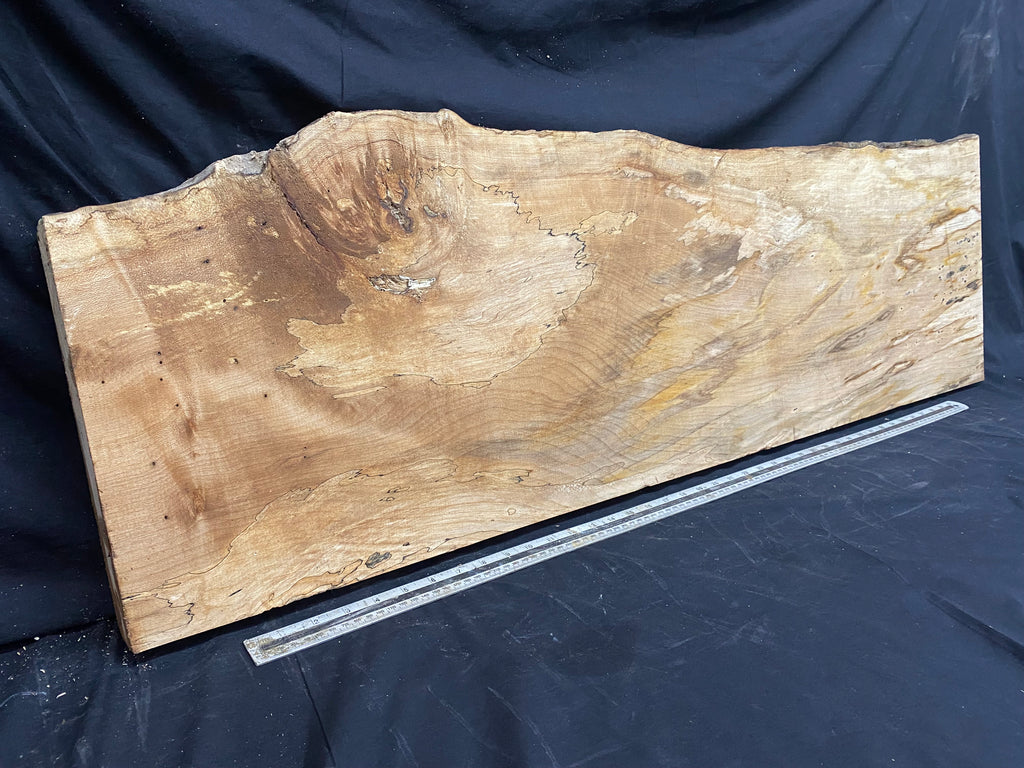 Hardwood plank, shelf, craft,sycamore wood 1232 L x 374 W x 48 D mm  (368)
