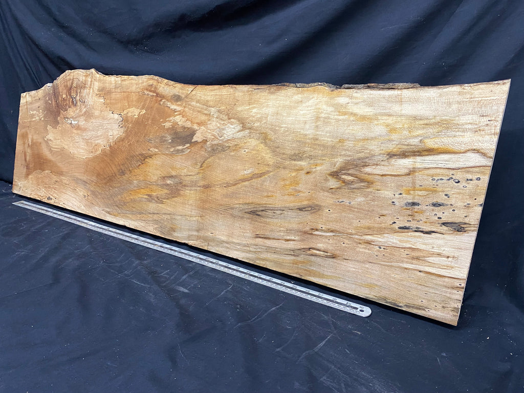 Hardwood plank, shelf, craft,sycamore wood 1232 L x 374 W x 48 D mm  (368)