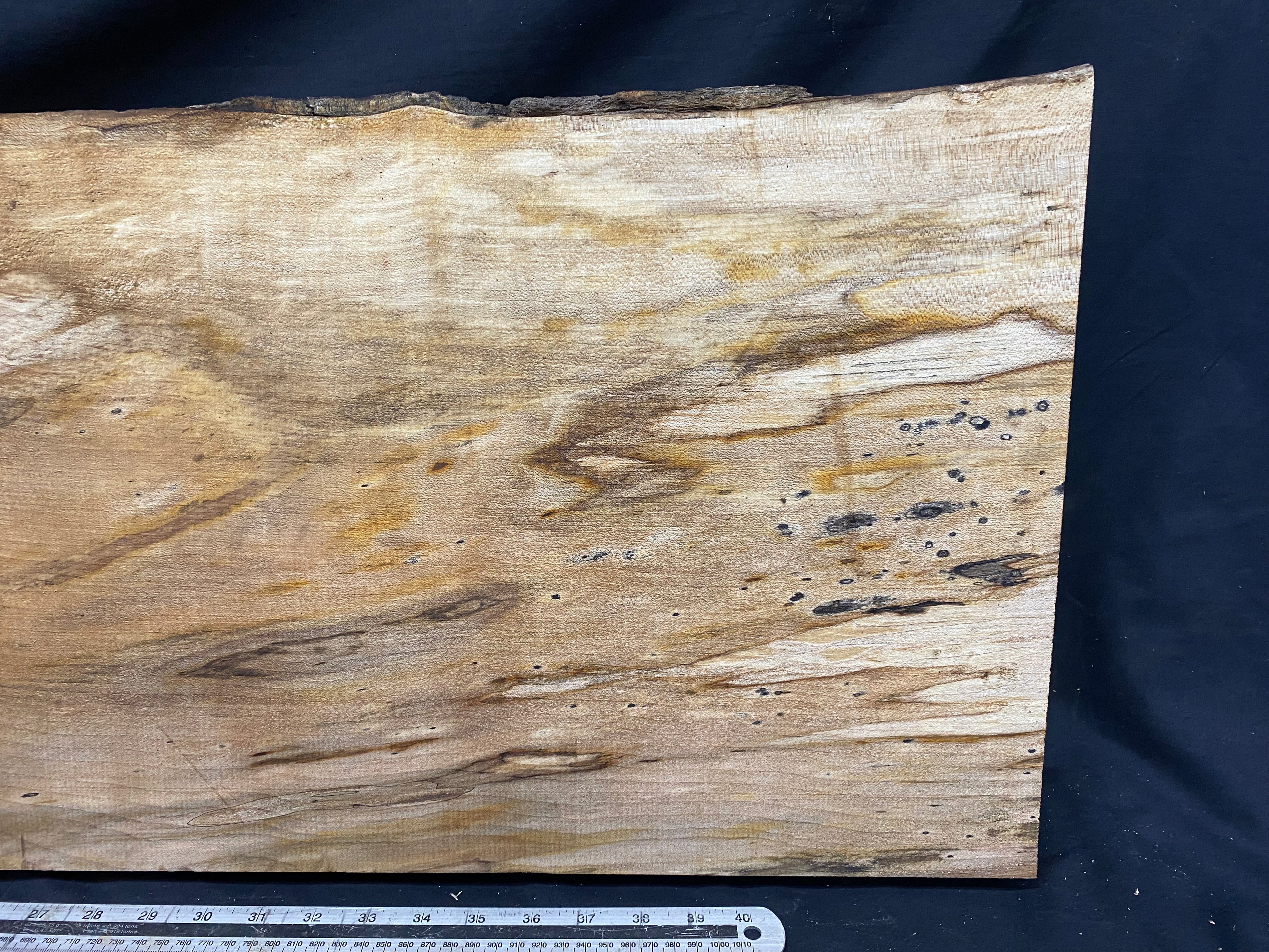 Hardwood plank, shelf, craft,sycamore wood 1232 L x 374 W x 48 D mm  (368)