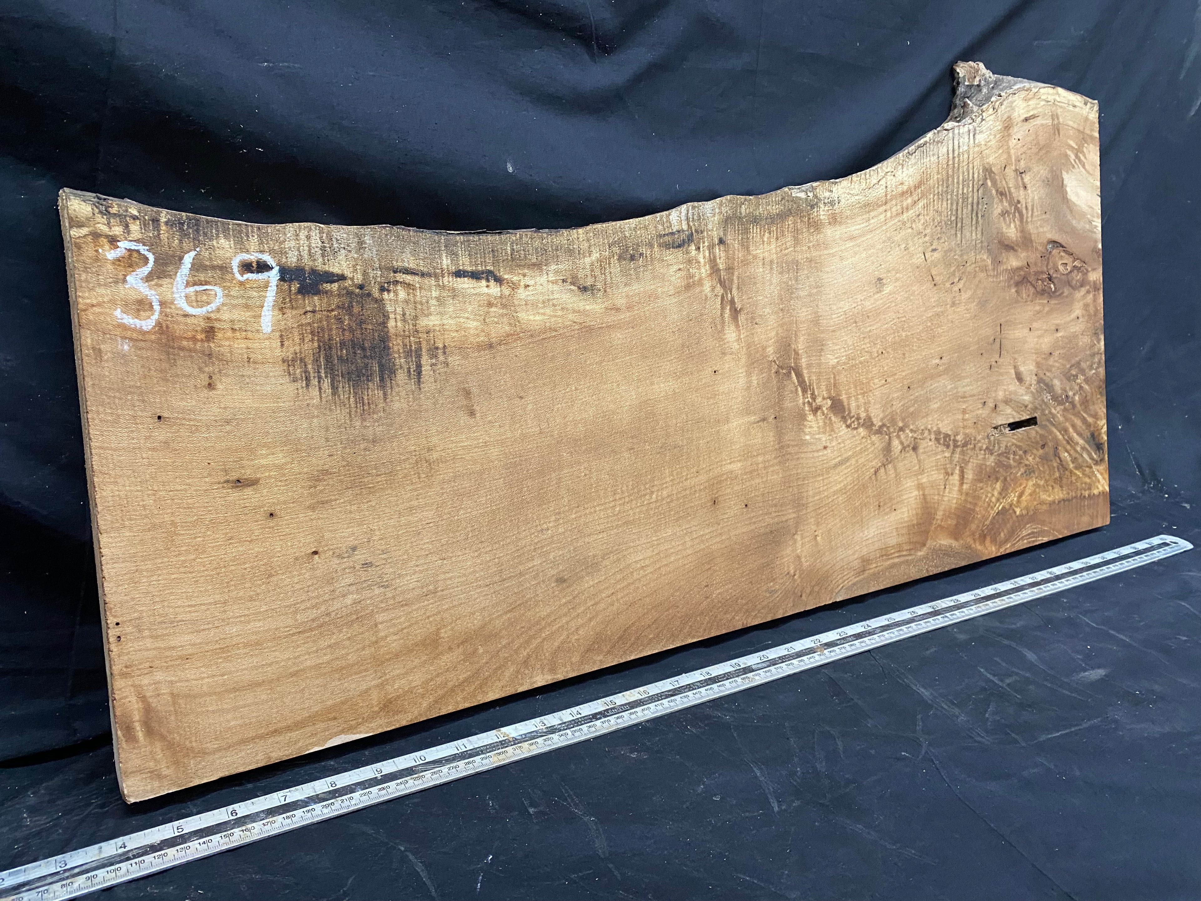 Hardwood plank, shelf, craft,sycamore wood 867 L x 414 W x 48 D mm  (369)