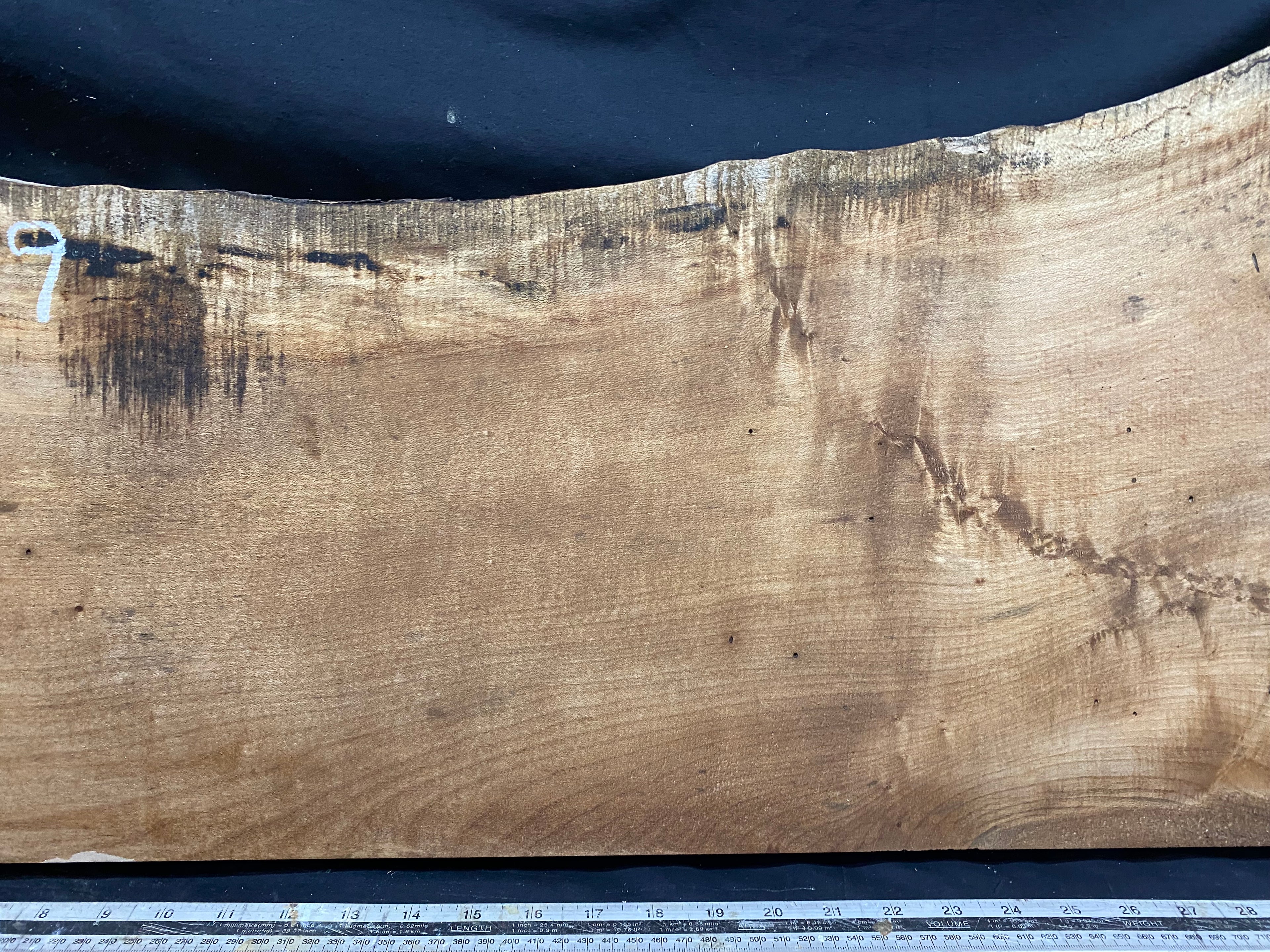 Hardwood plank, shelf, craft,sycamore wood 867 L x 414 W x 48 D mm  (369)