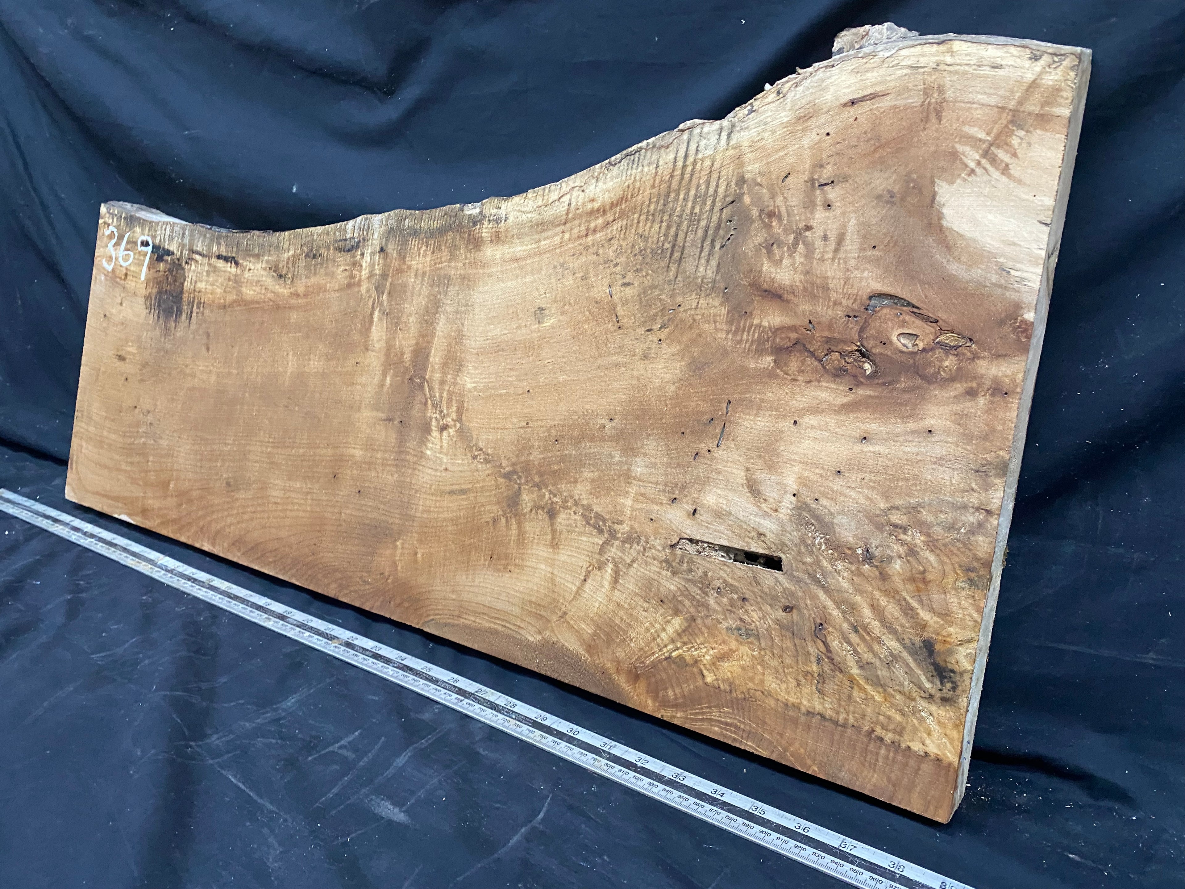 Hardwood plank, shelf, craft,sycamore wood 867 L x 414 W x 48 D mm  (369)