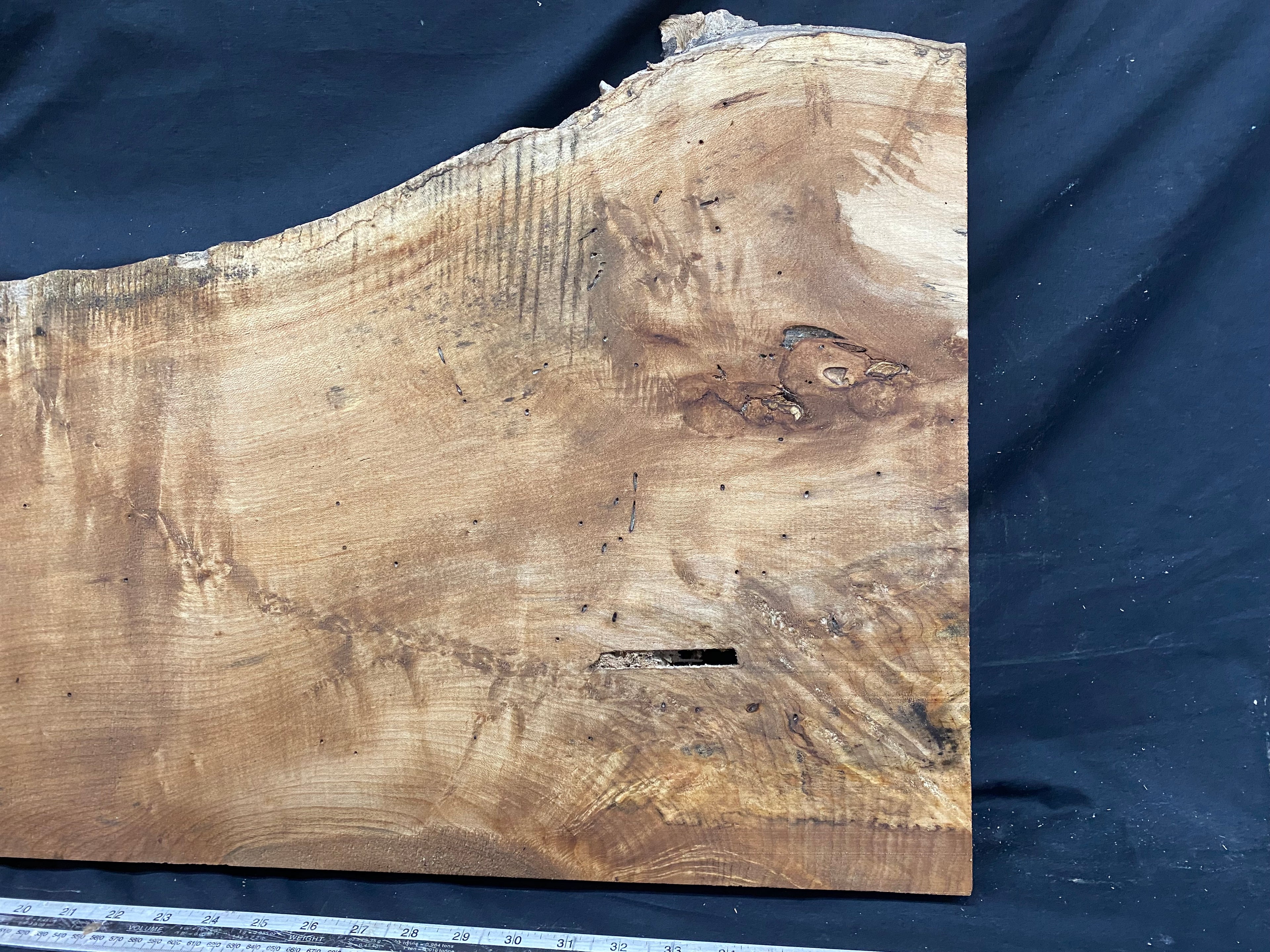 Hardwood plank, shelf, craft,sycamore wood 867 L x 414 W x 48 D mm  (369)