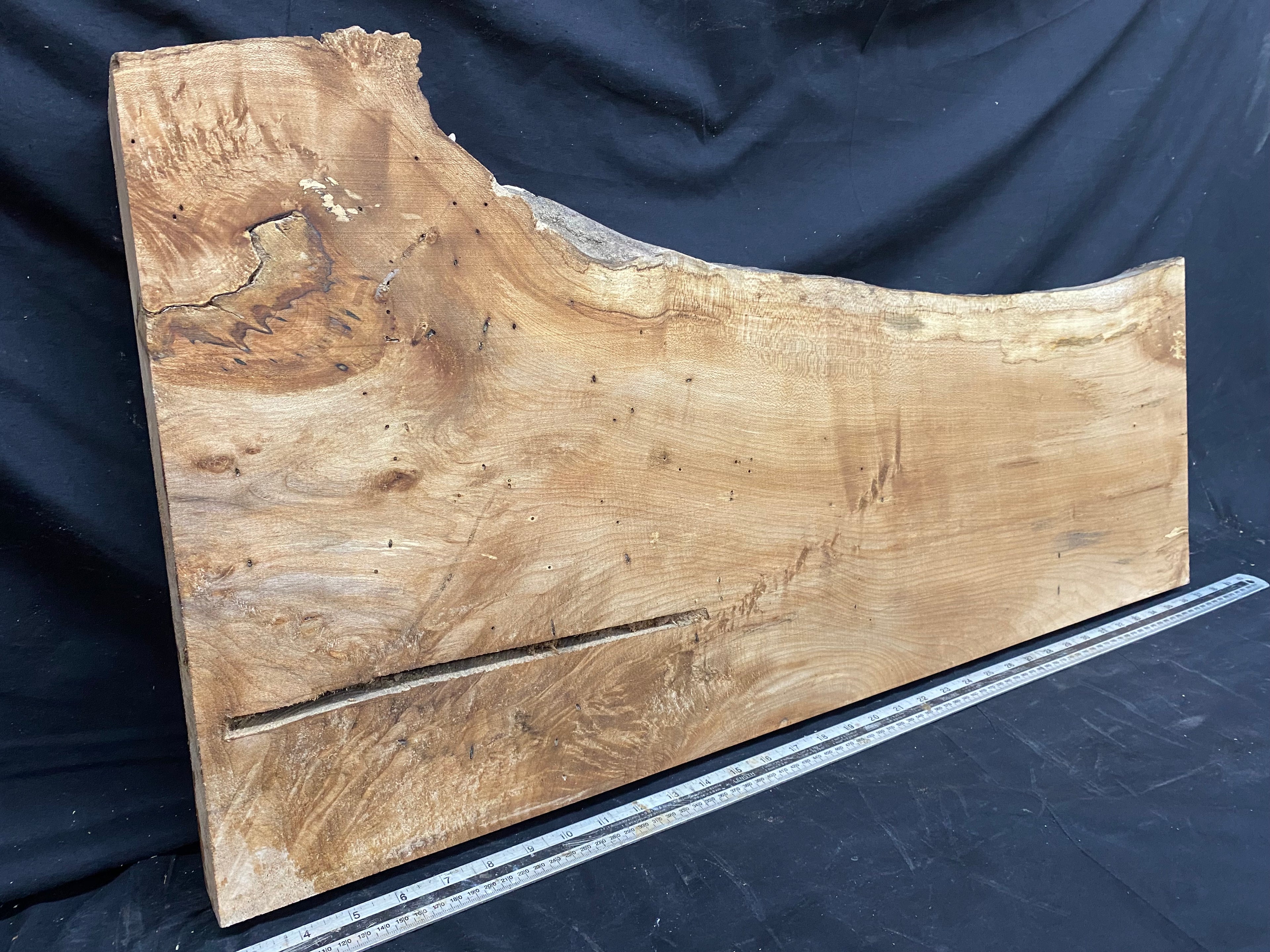 Hardwood plank, shelf, craft,sycamore wood 867 L x 414 W x 48 D mm  (369)