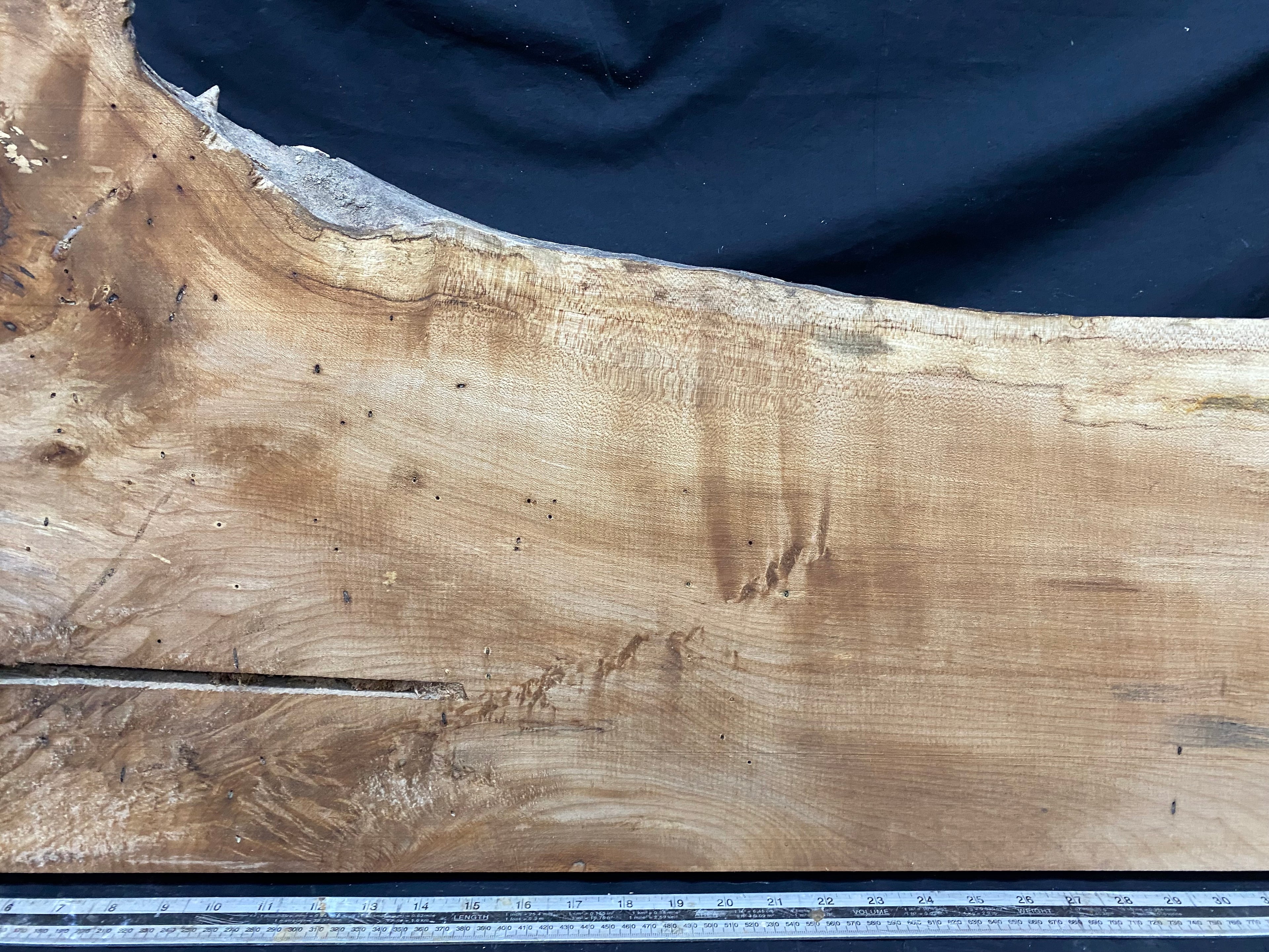 Hardwood plank, shelf, craft,sycamore wood 867 L x 414 W x 48 D mm  (369)
