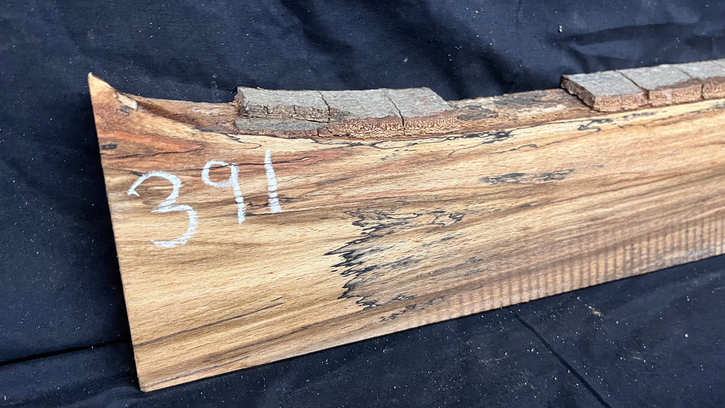 Spalted Beech hardwood boards, shelving 1255 L x 150 W x 25 D mm     (391)