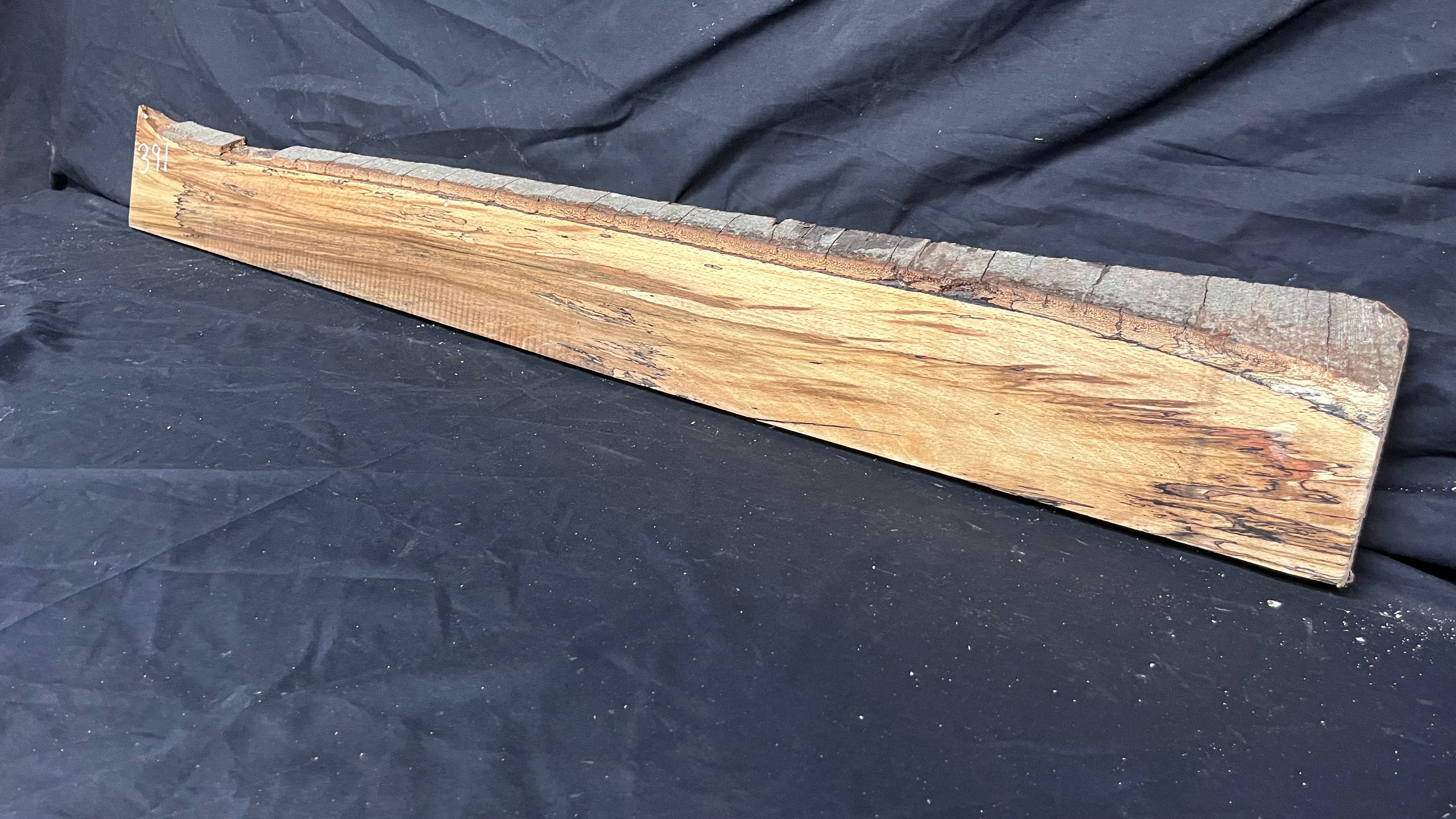 Spalted Beech hardwood boards, shelving 1255 L x 150 W x 25 D mm     (391)