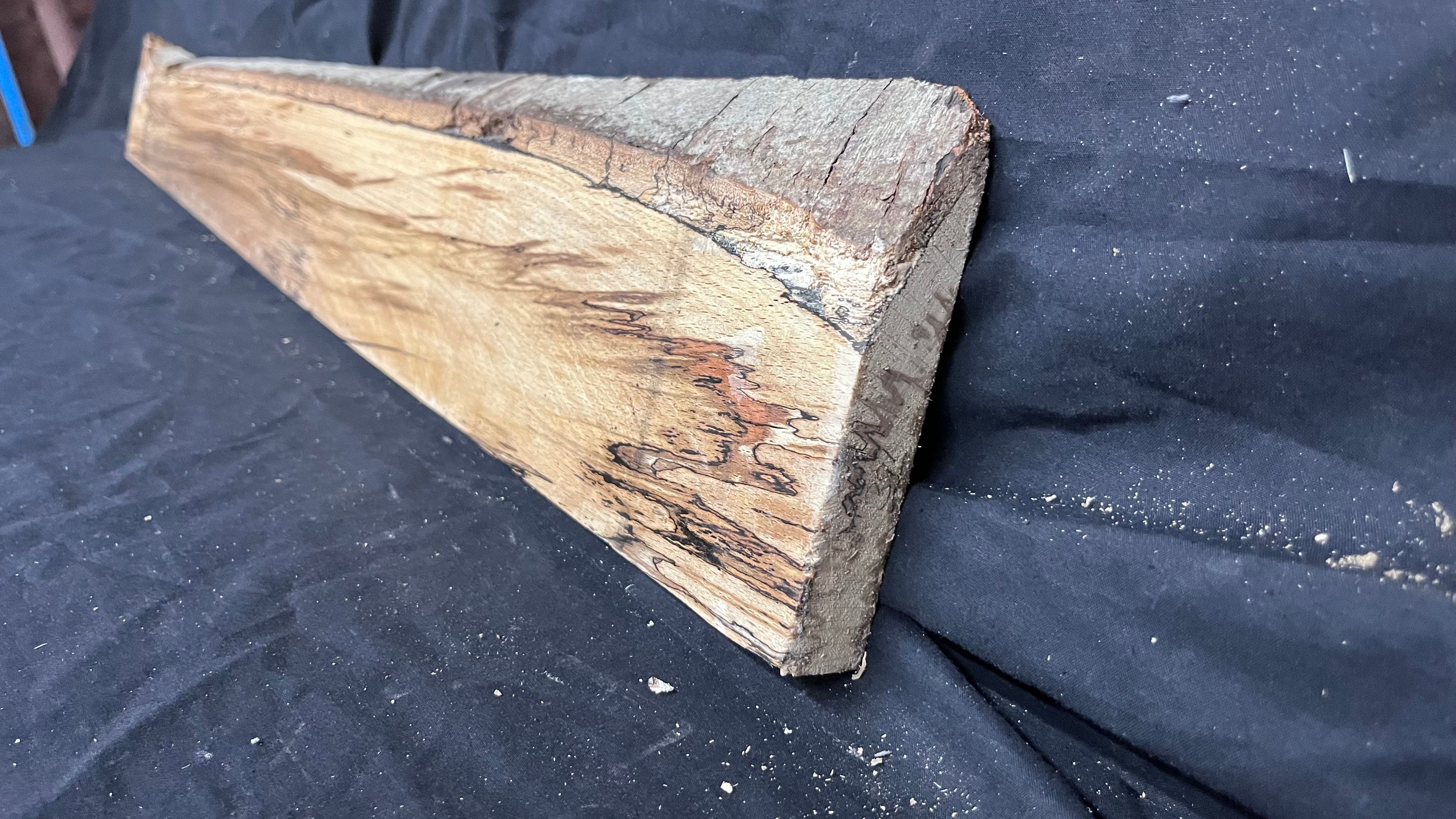 Spalted Beech hardwood boards, shelving 1255 L x 150 W x 25 D mm     (391)