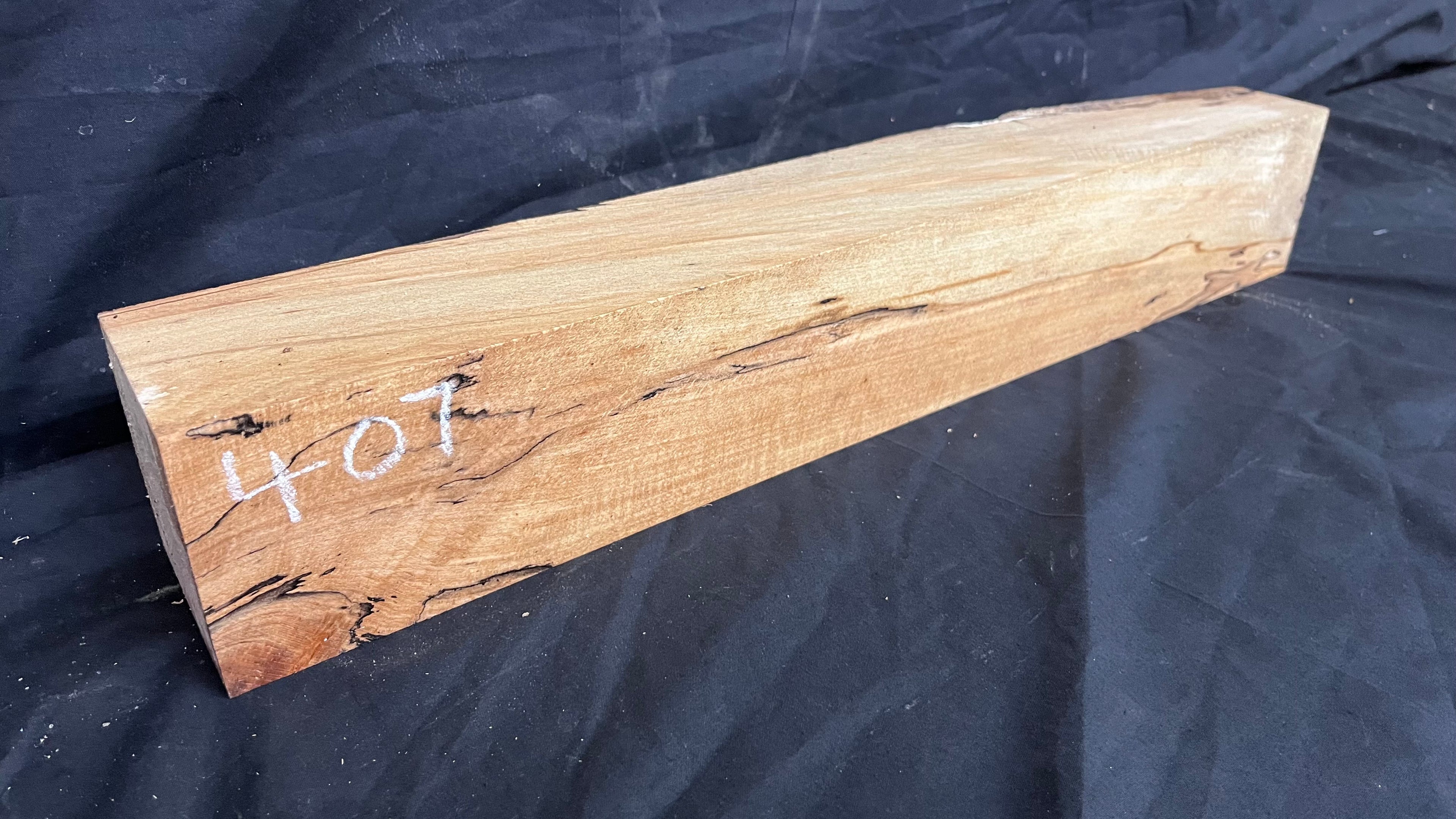 Spalted beech 589 x 91 mm A Grade Wood Turning Blank (407)